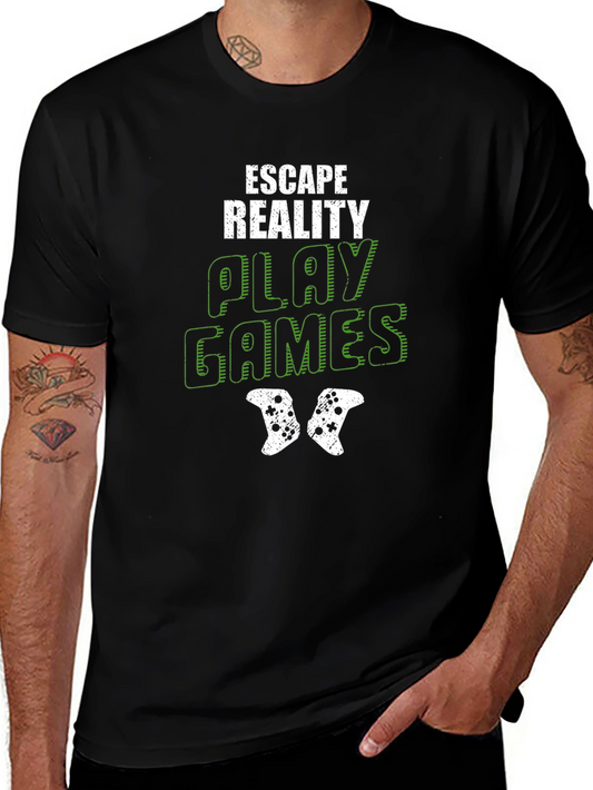 Escape Reality Play Games Black T-Shirt