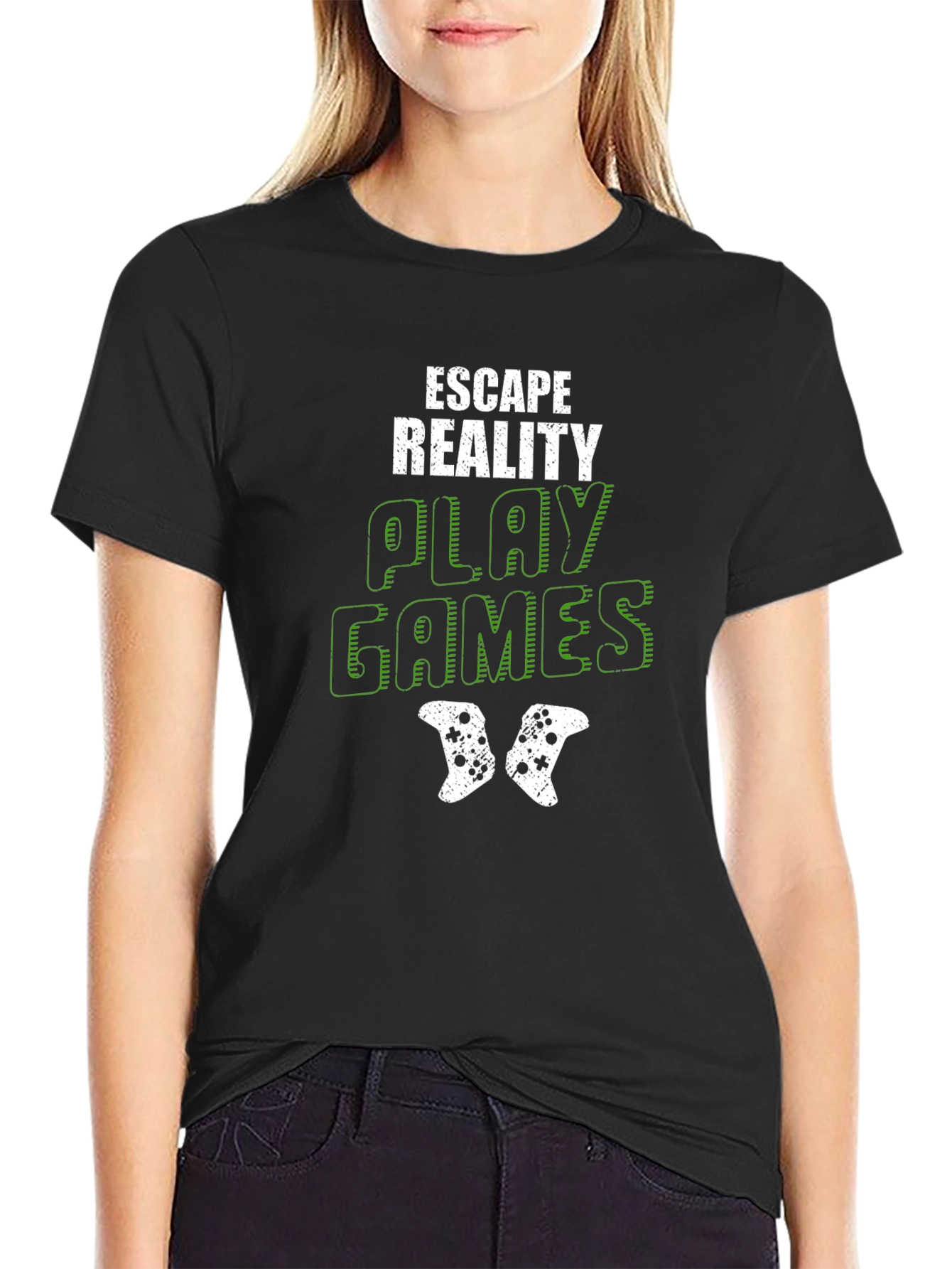 Escape Reality Play Games Black T-Shirt