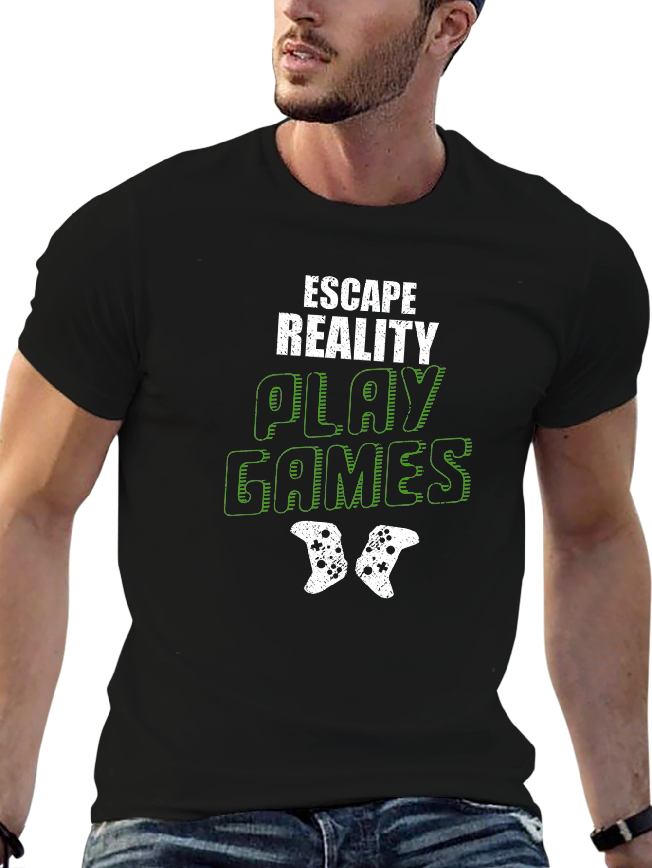 Escape Reality Play Games Black T-Shirt