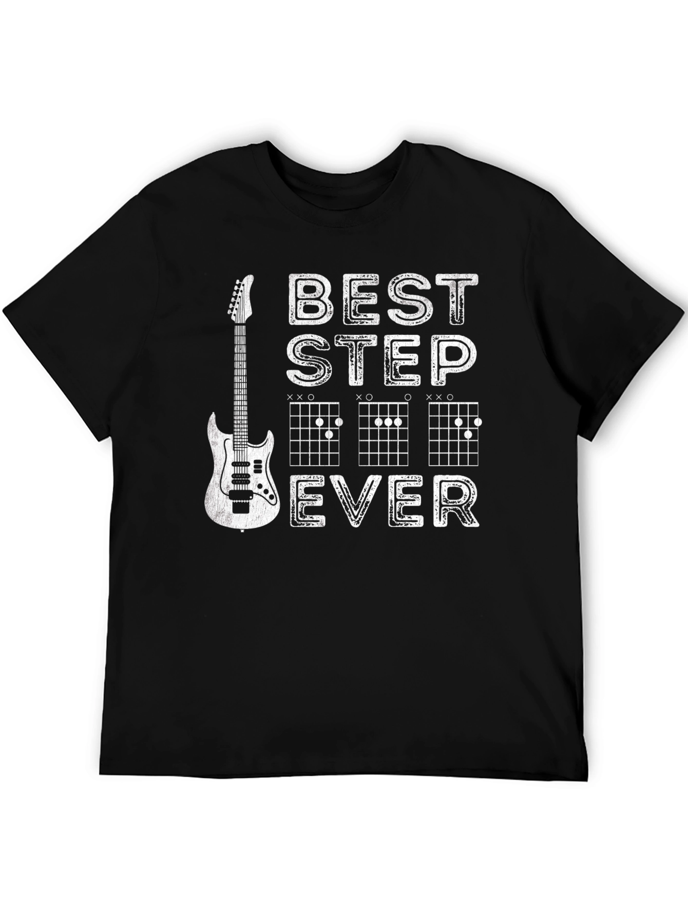 Best Stepdad Ever Guitar Chord Graphic T-Shirt