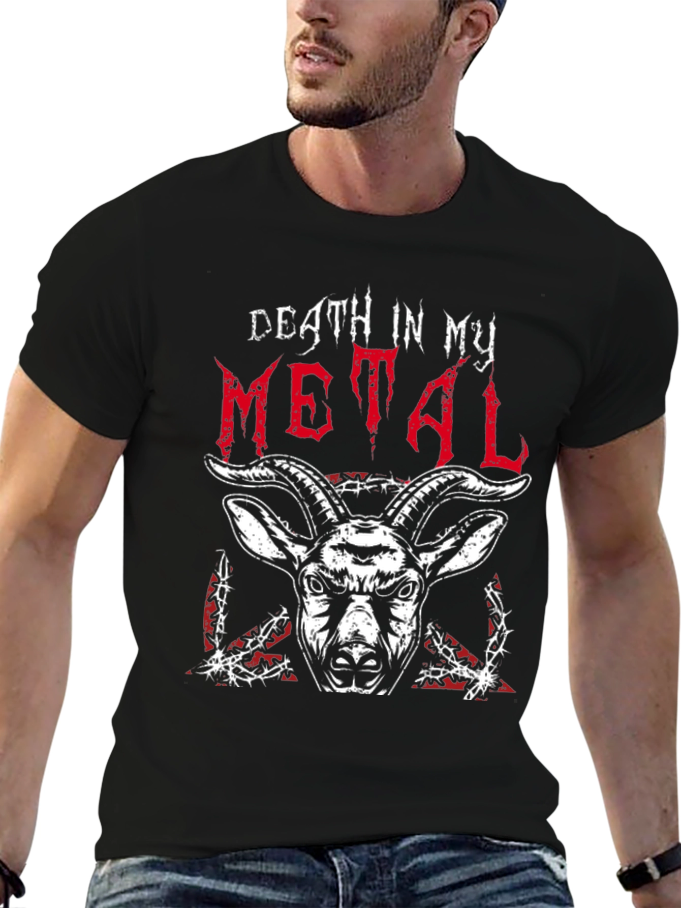 Death in My Metal Graphic T-Shirt Black