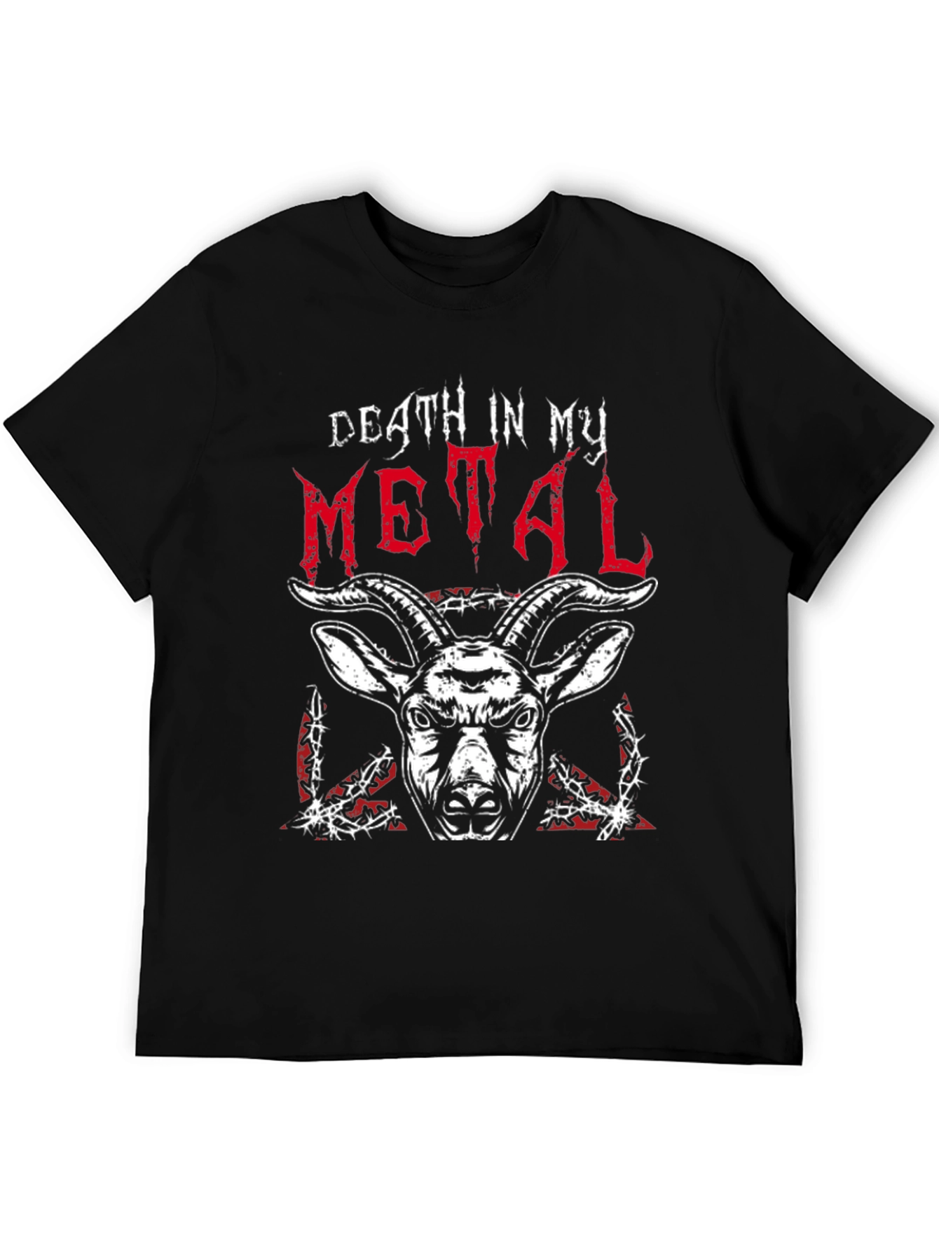 Death in My Metal Graphic T-Shirt Black