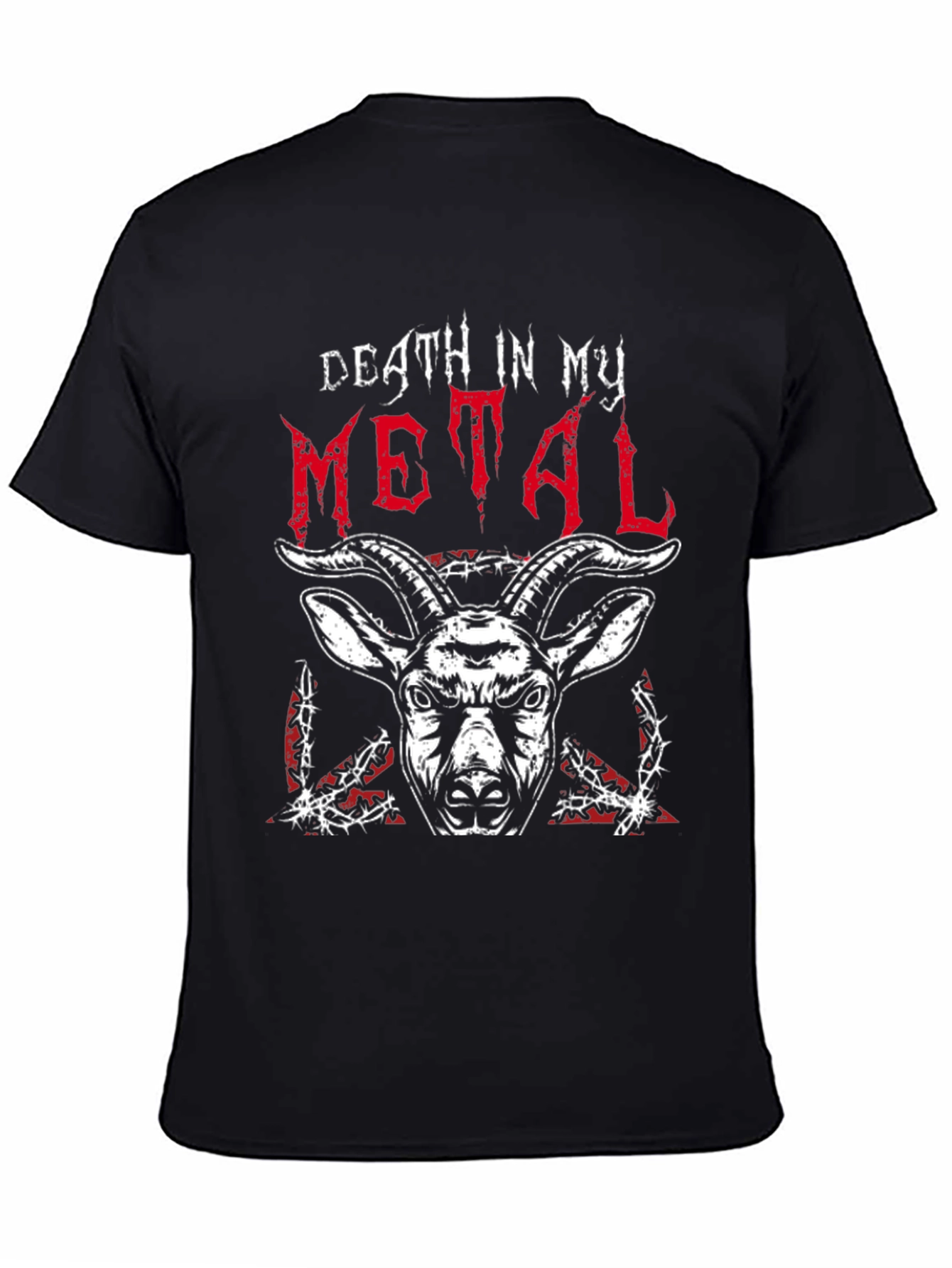 Death in My Metal Graphic T-Shirt Black