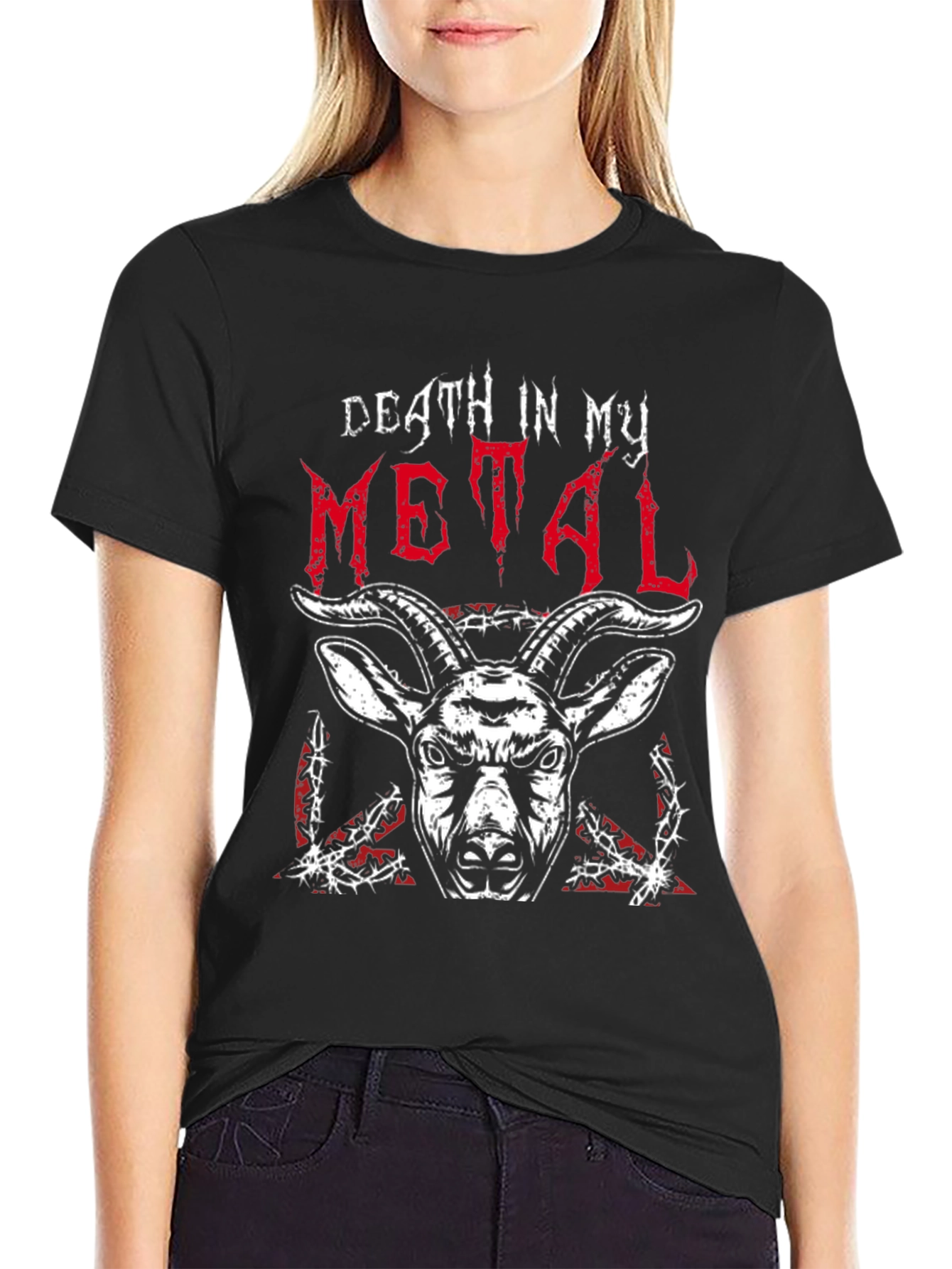 Death in My Metal Graphic T-Shirt Black