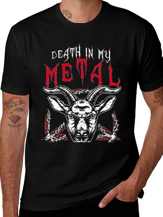 Death in My Metal Graphic T-Shirt Black