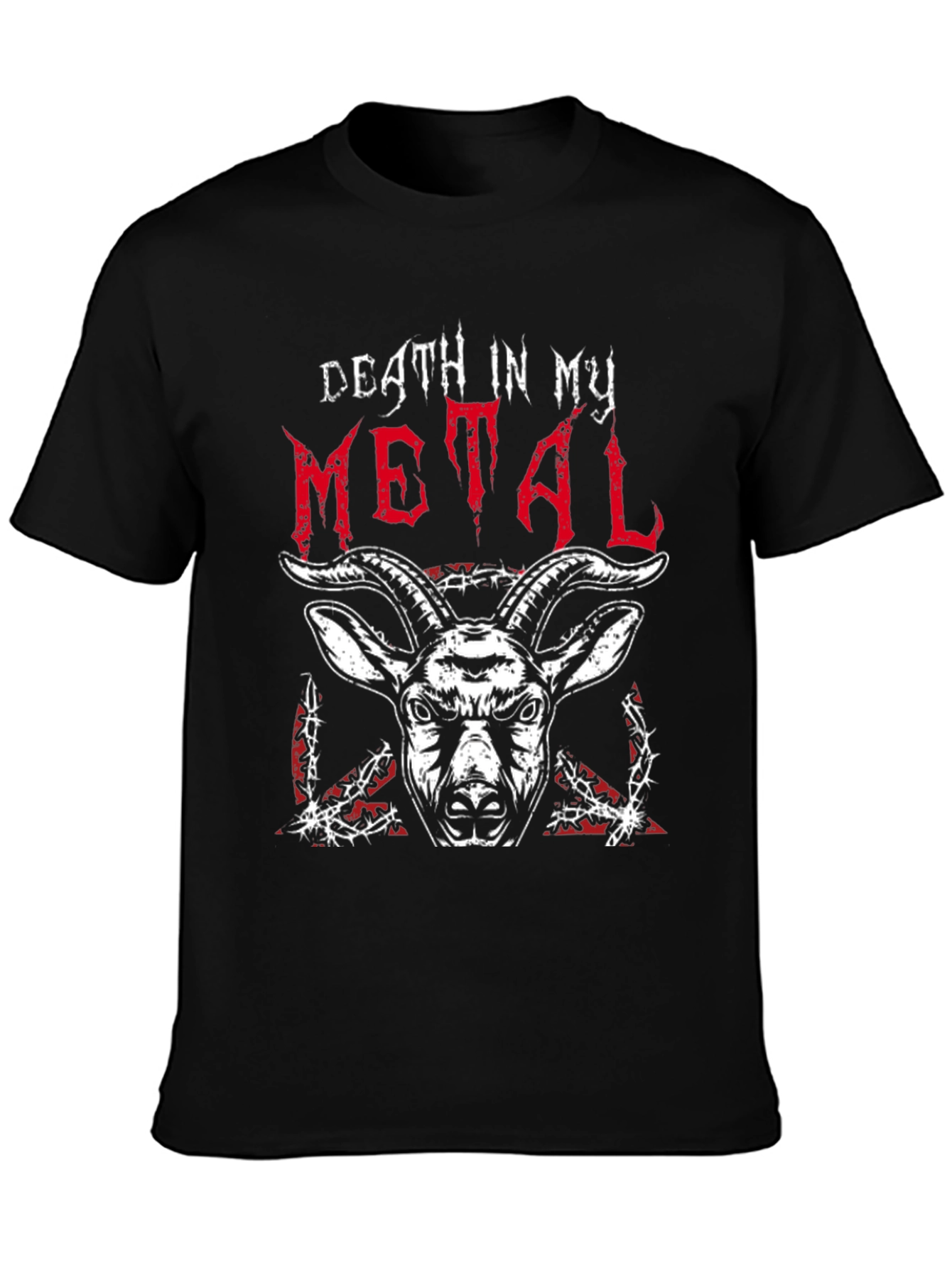 Death in My Metal Graphic T-Shirt Black