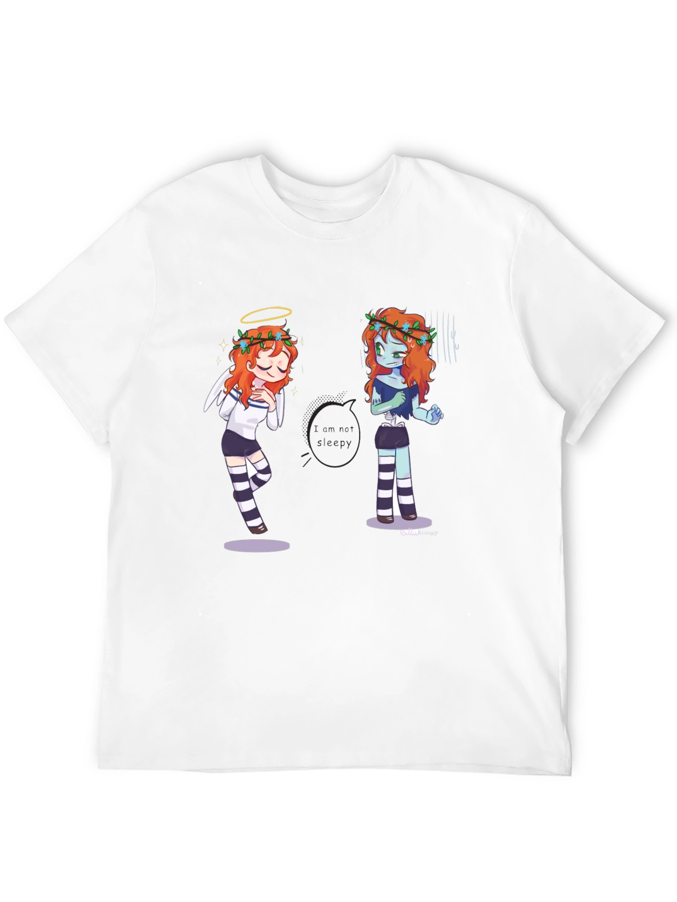 Angel/Zombie Tee - I Am Not Sleepy