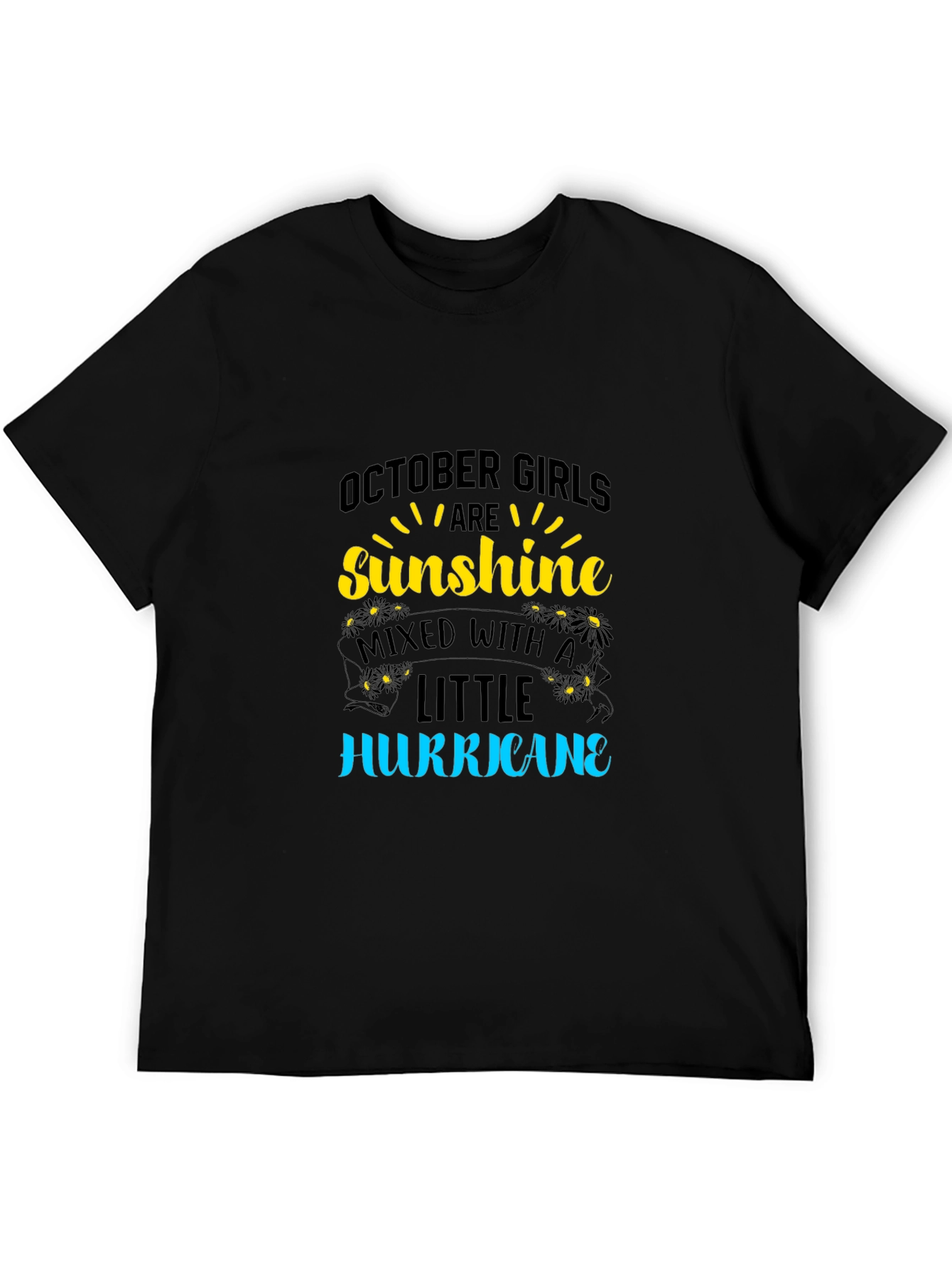 October Girls Sunshine Hurricane Black T-Shirt