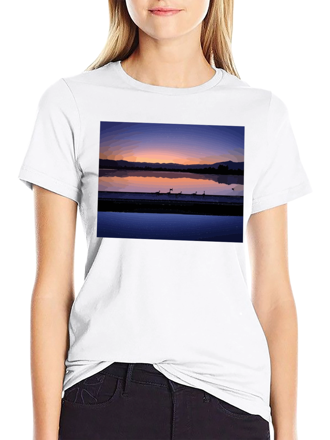 Sunset Lake Graphic Tee