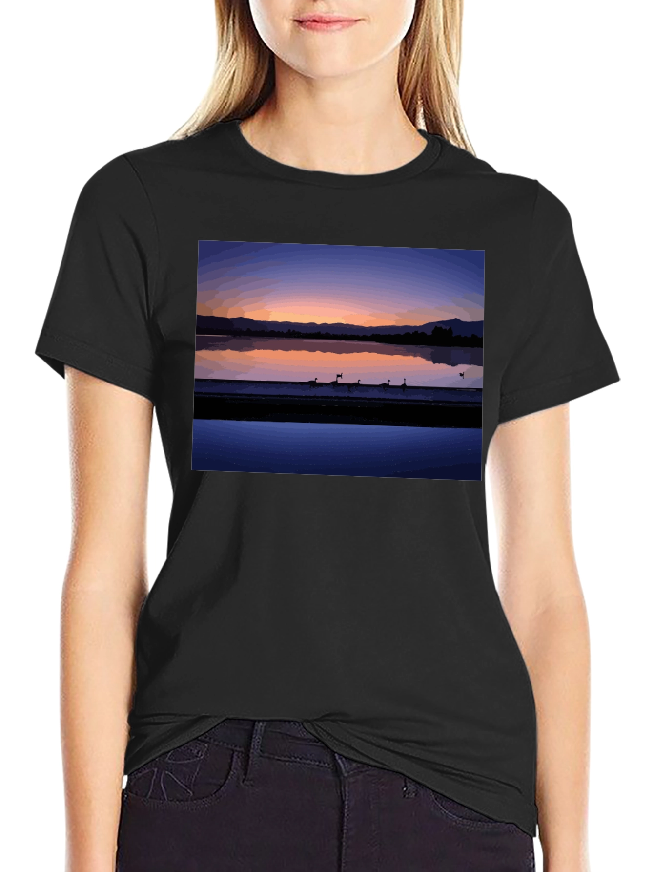 Sunset Lake Graphic Tee