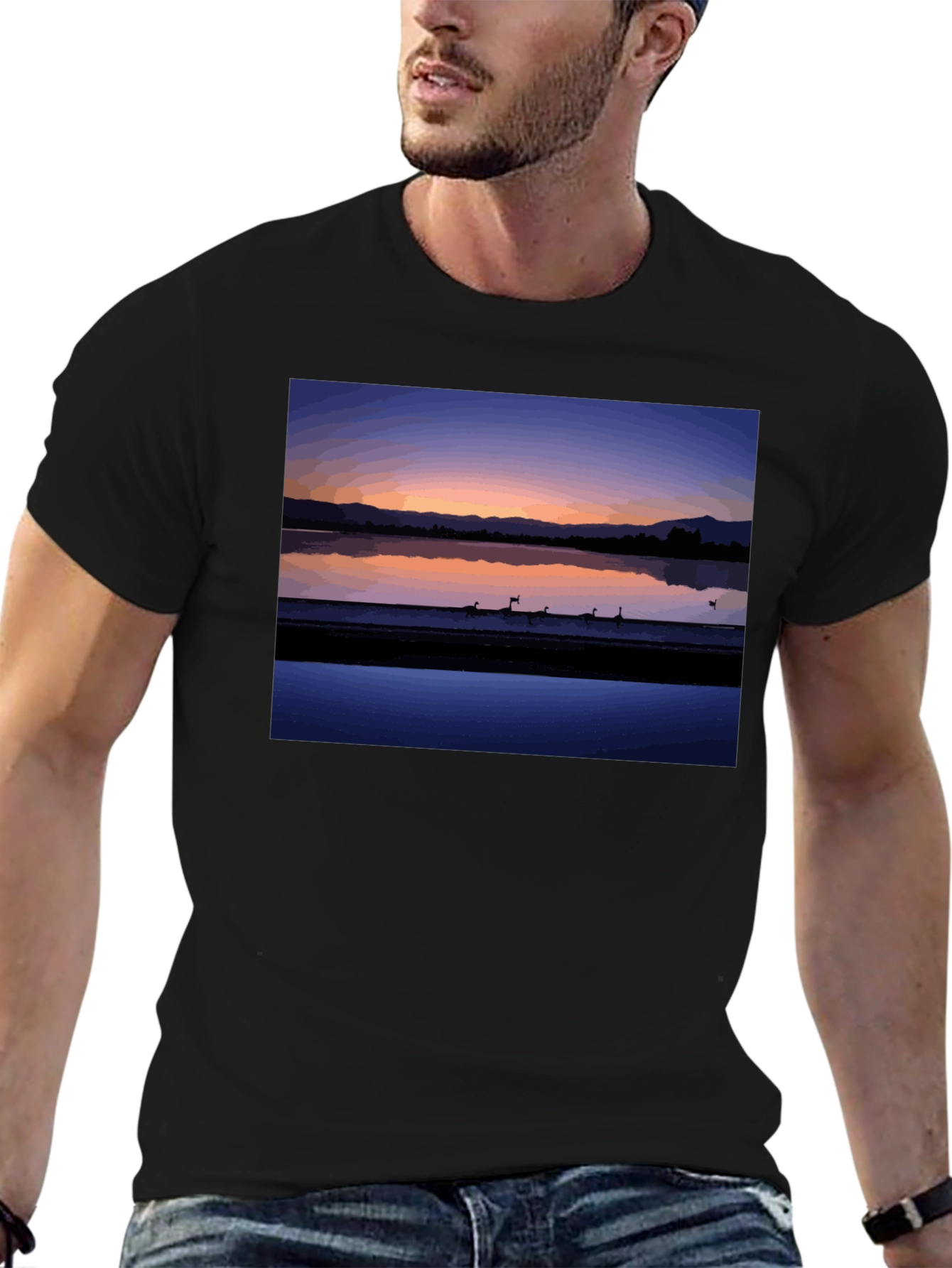 Sunset Lake Graphic Tee