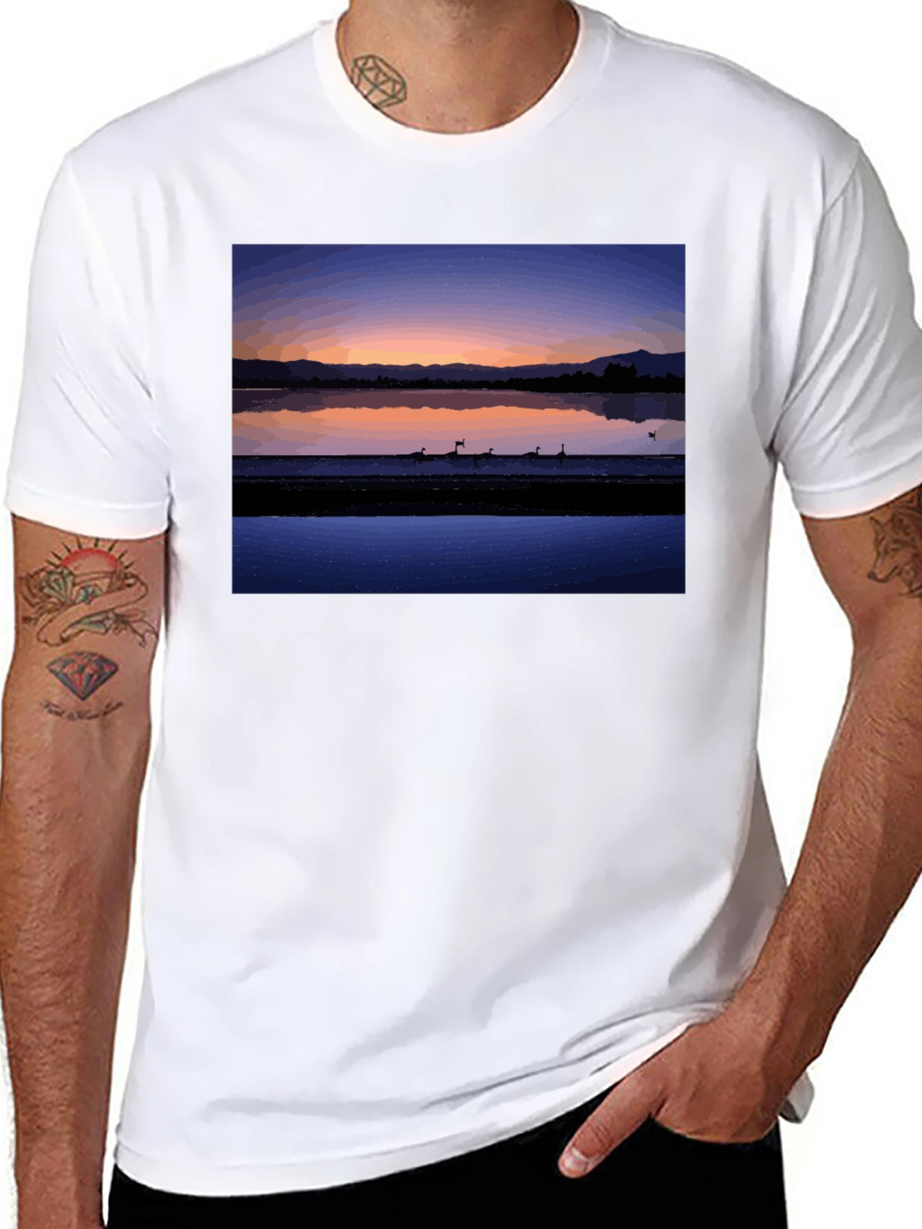 Sunset Lake Graphic Tee