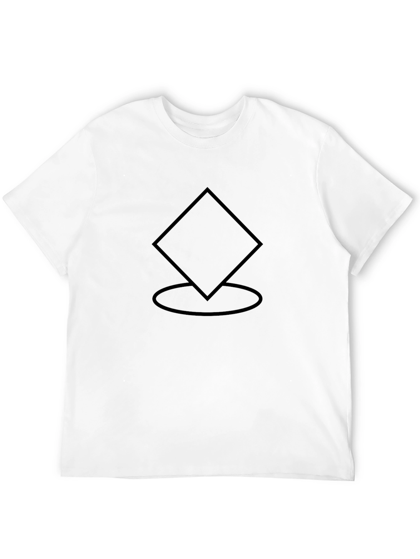 Geometric Symbol Black T-Shirt