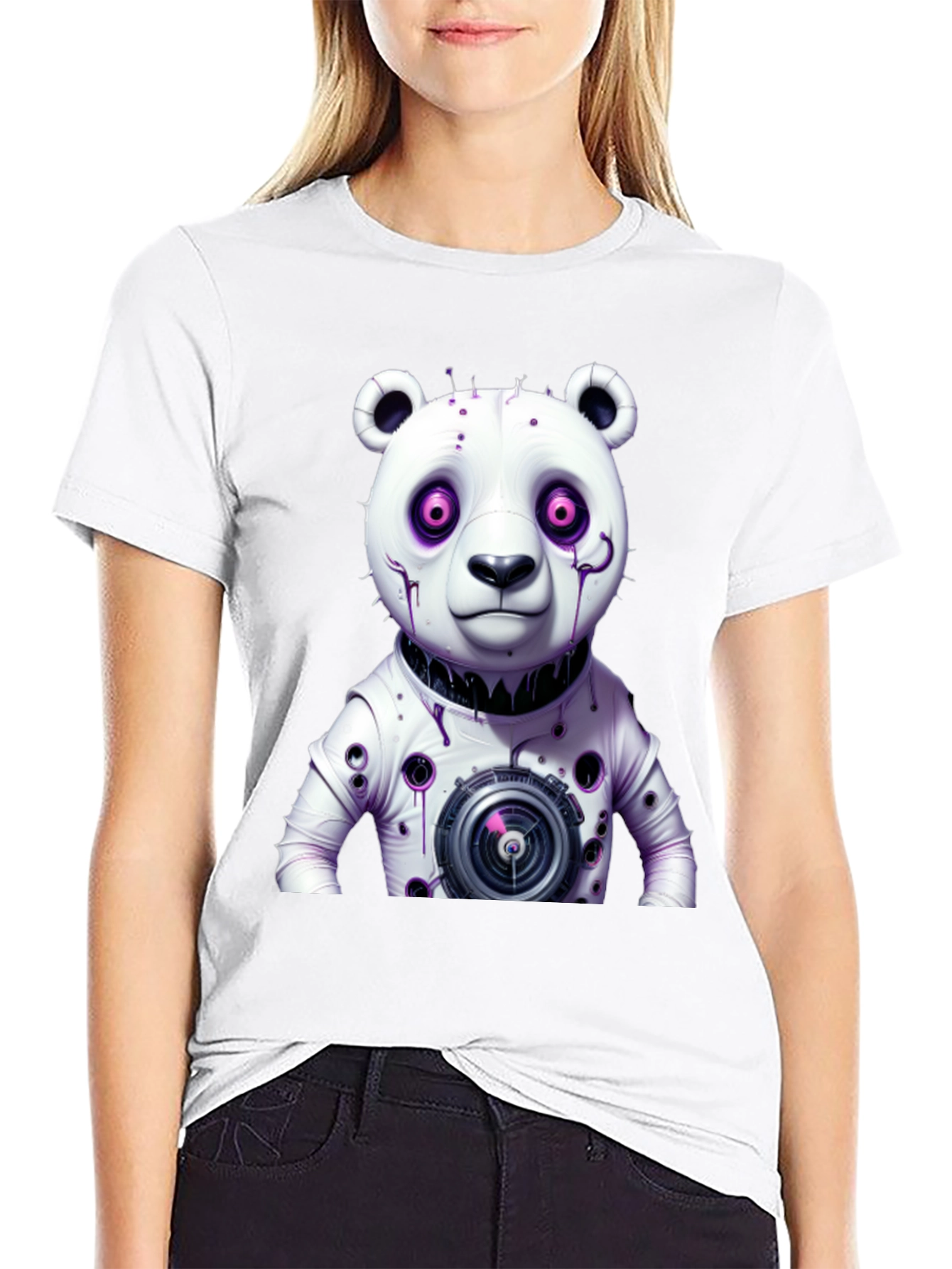 Cyberpunk Panda T-Shirt - Unique Graphic Tee