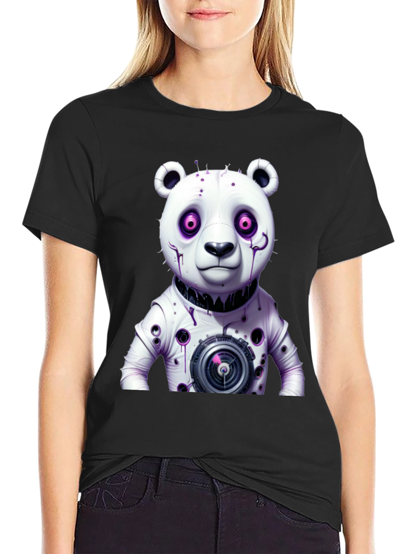Cyberpunk Panda T-Shirt - Unique Graphic Tee