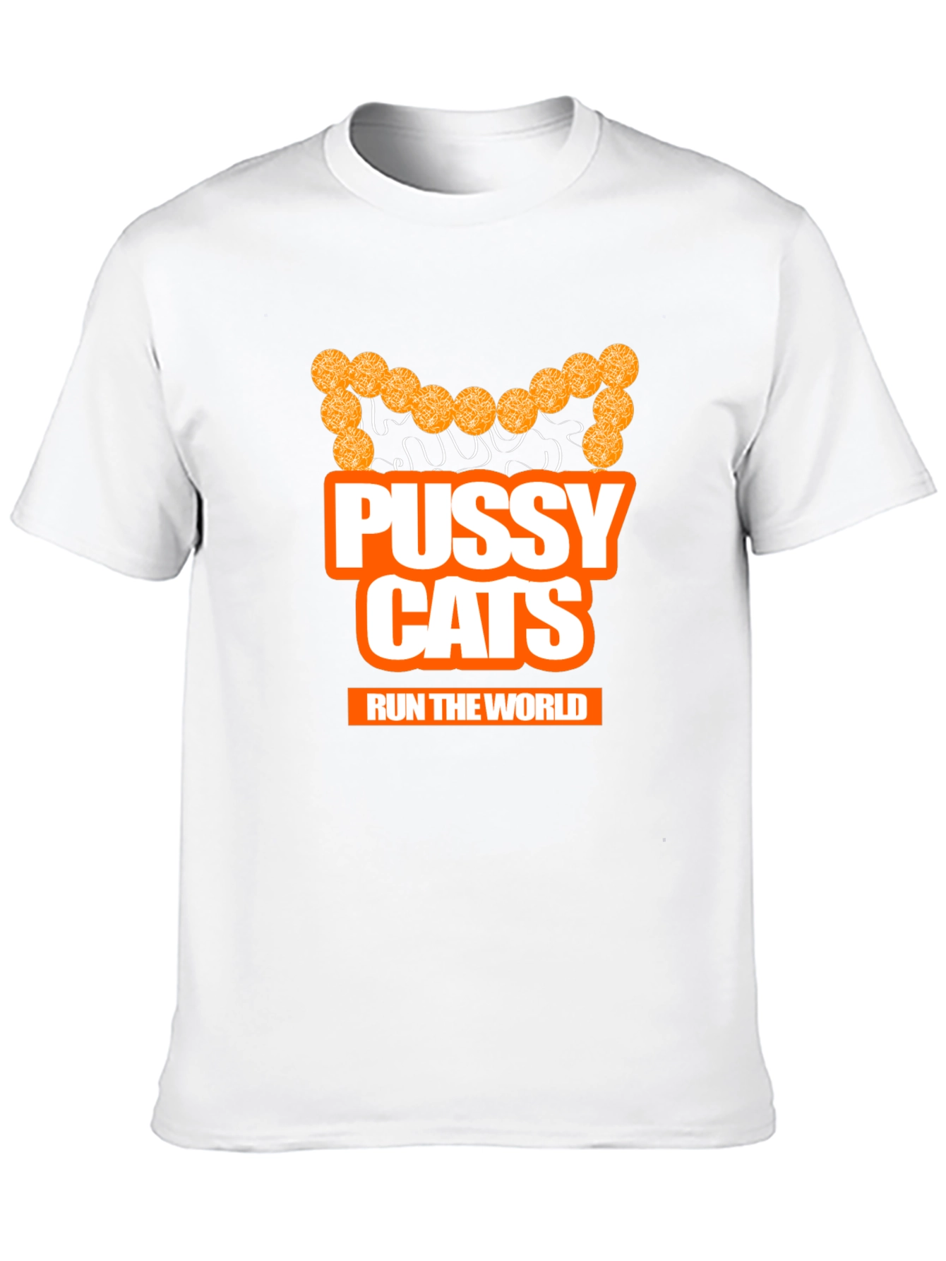 Pussy Cats Run The World Black Graphic T-Shirt