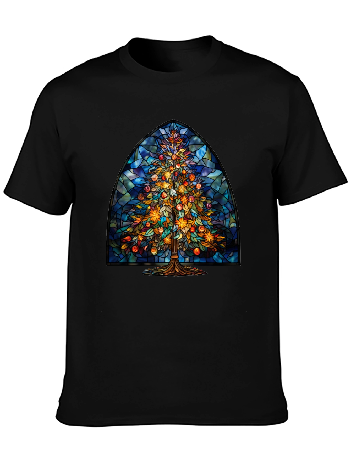Stained Glass Christmas Tree Tee