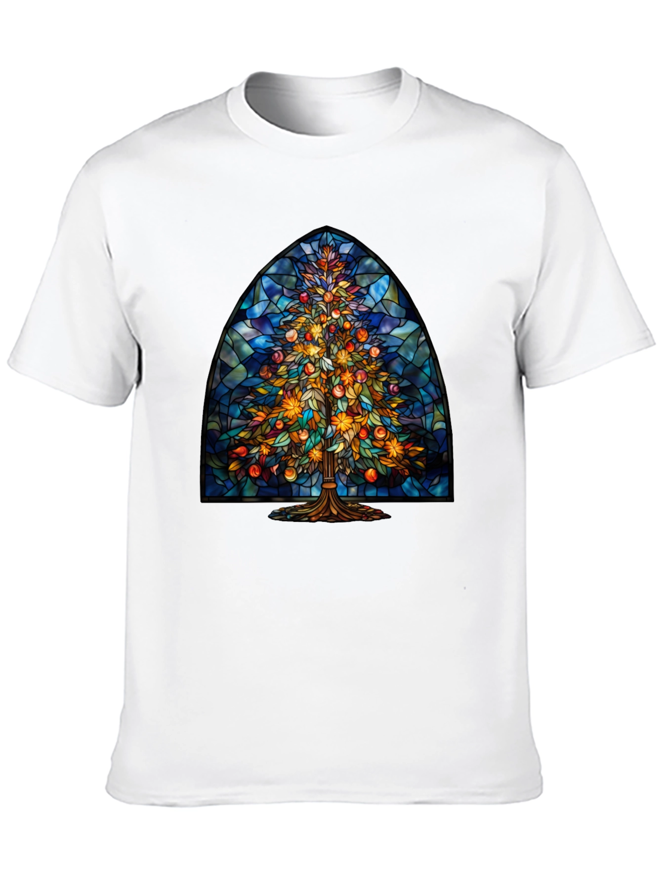 Stained Glass Christmas Tree Tee