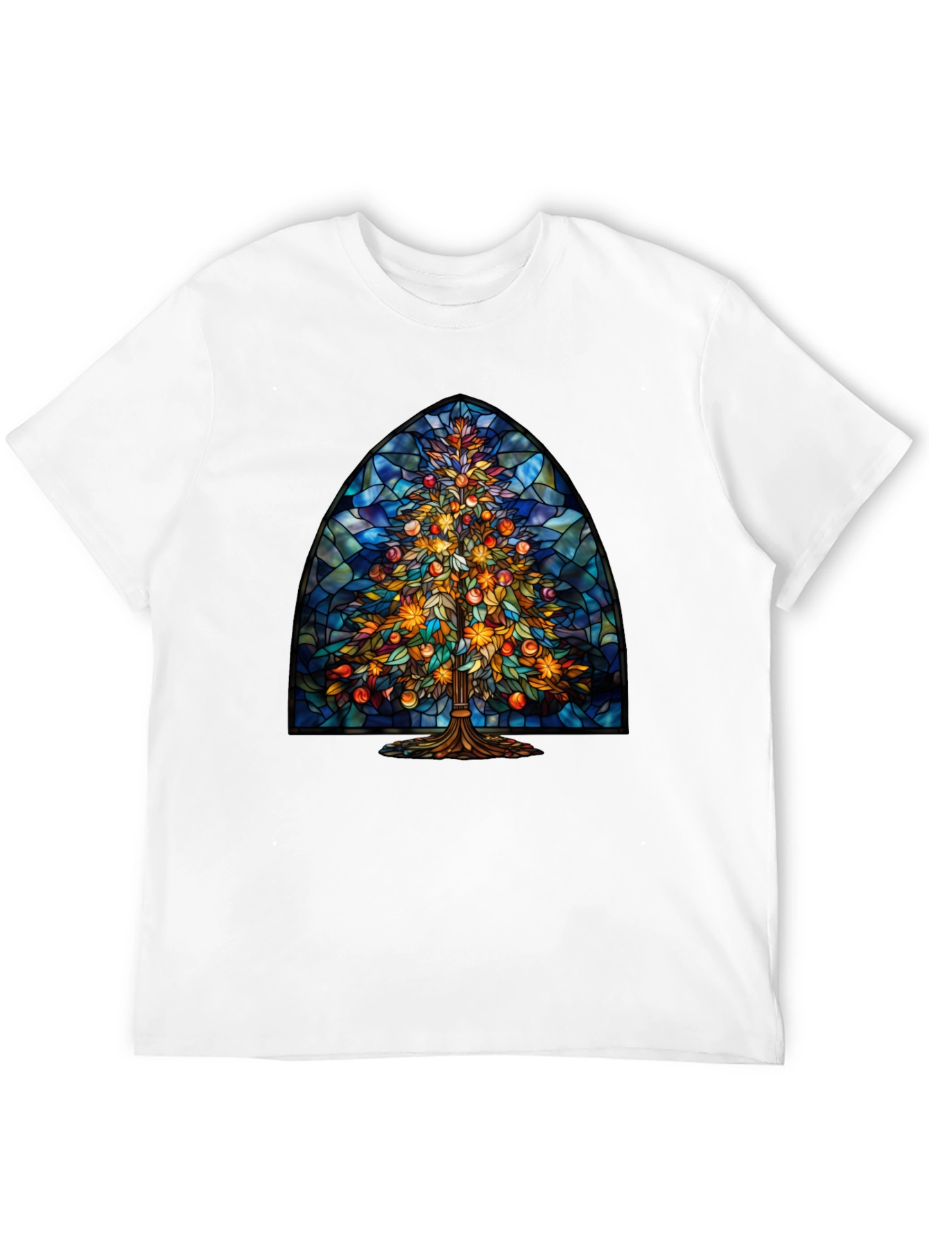 Stained Glass Christmas Tree Tee