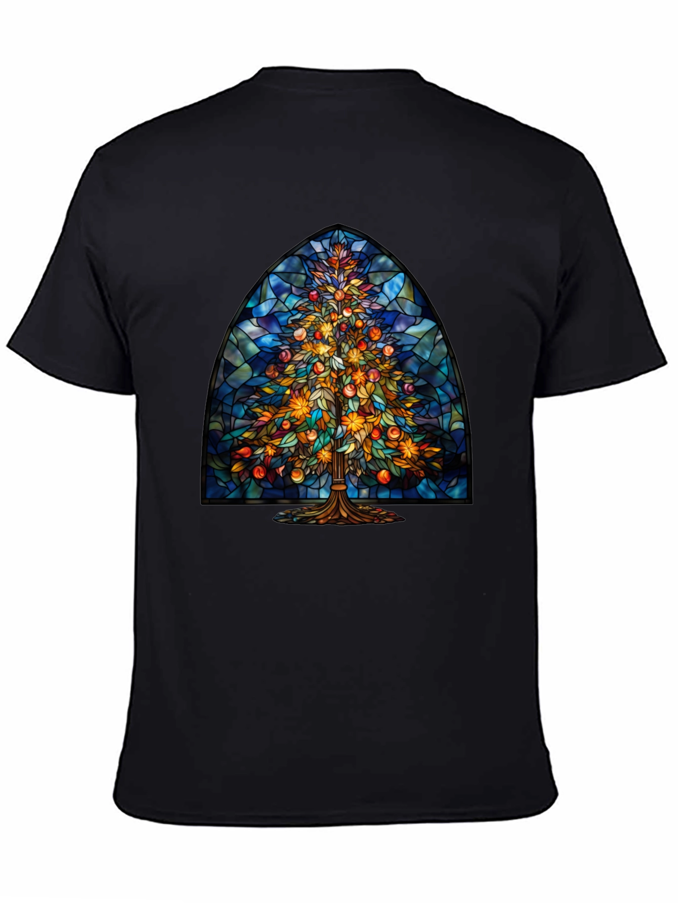 Stained Glass Christmas Tree Tee