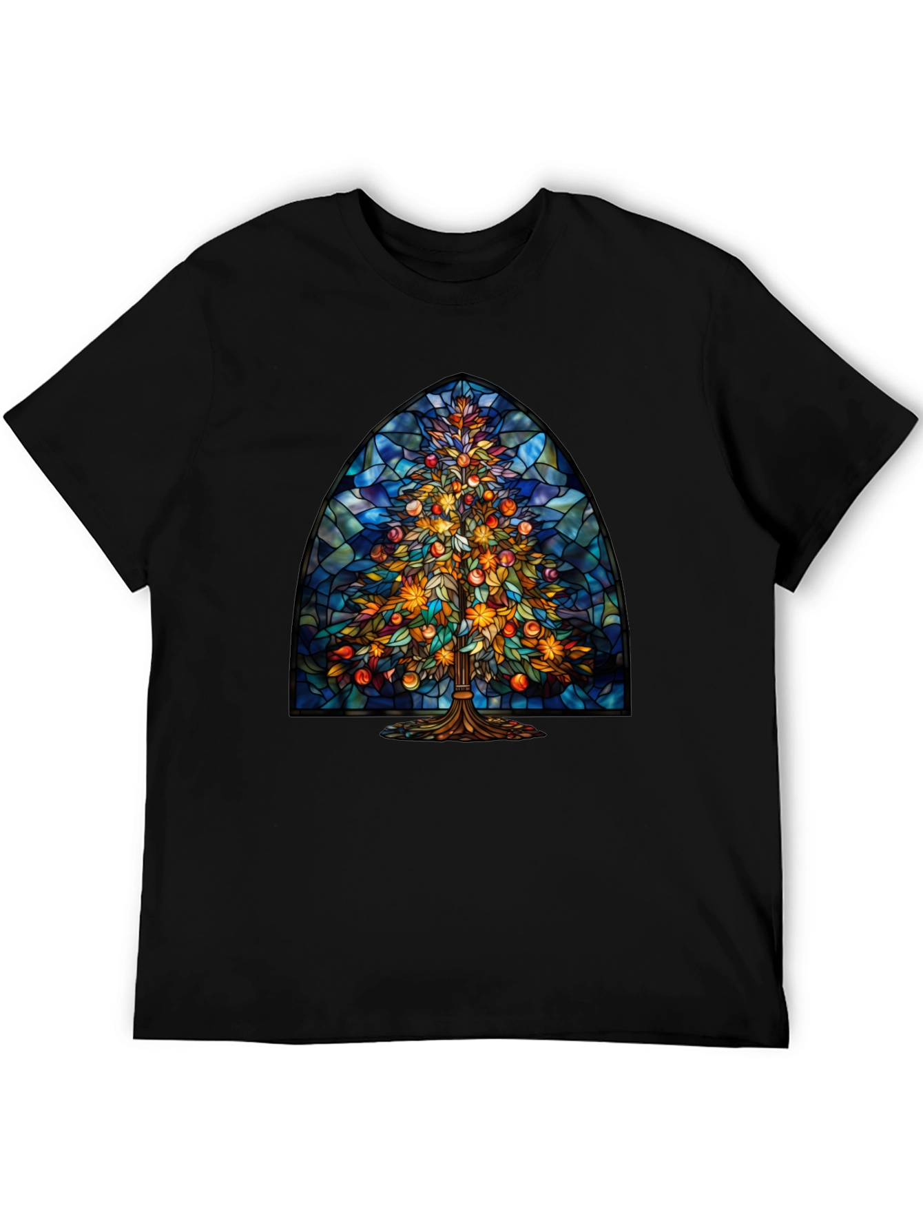 Stained Glass Christmas Tree Tee