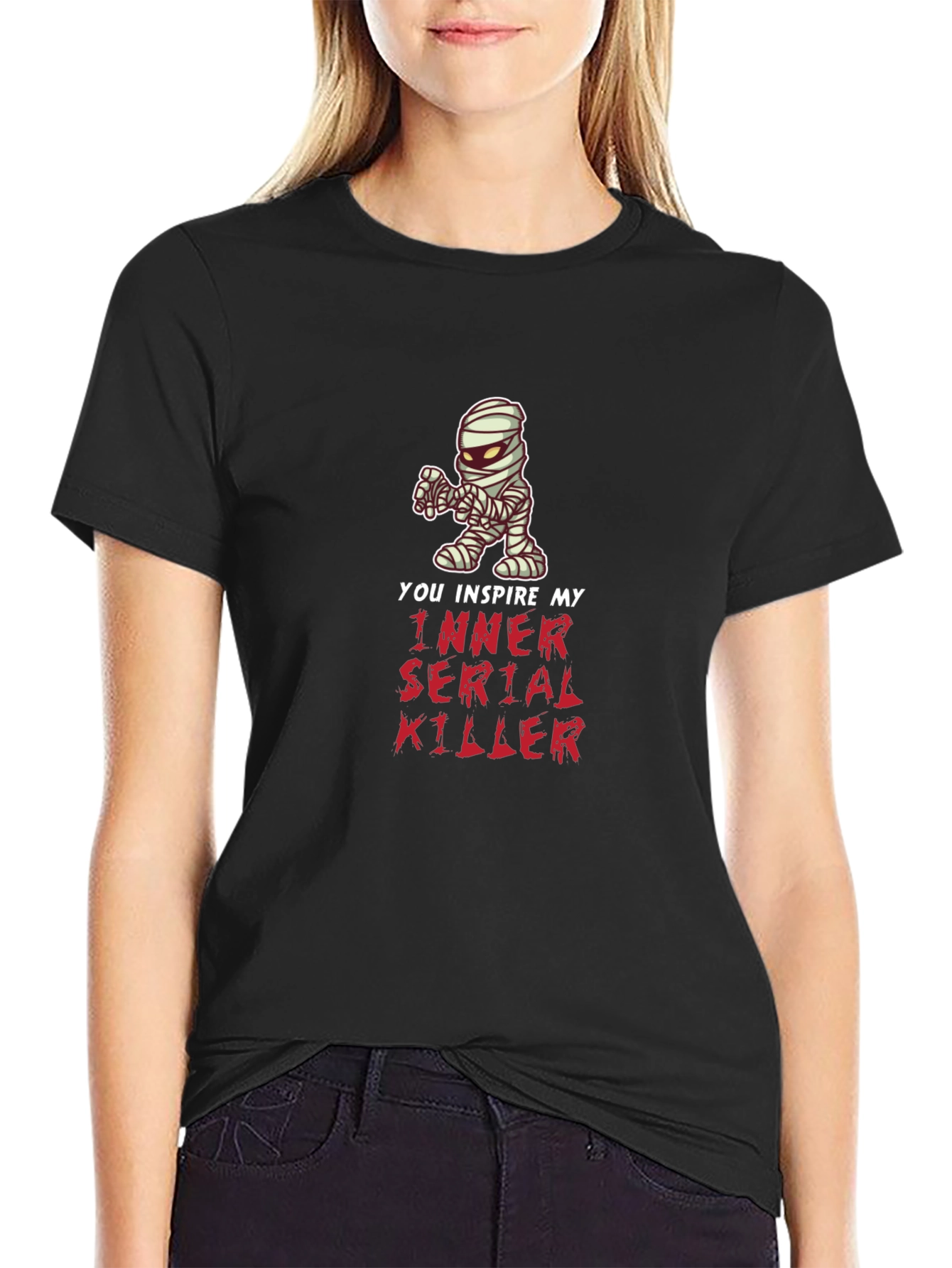 Inspire My Inner Serial Killer Funny Mummy T-Shirt