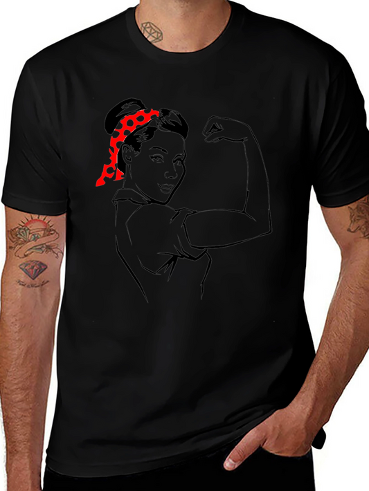 Rosie the Riveter Graphic Tee - Black