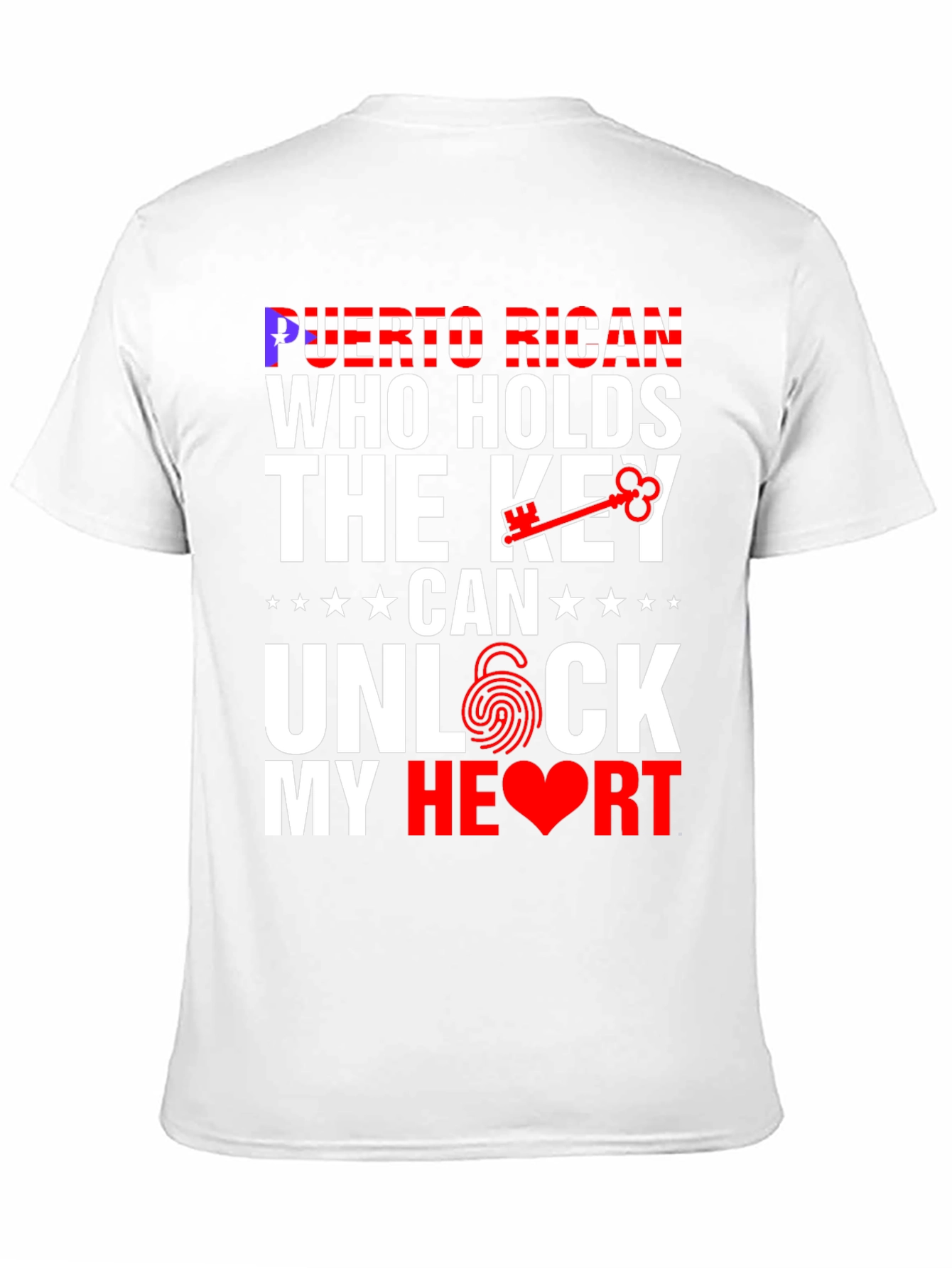 Puerto Rican Key to My Heart Graphic T-Shirt