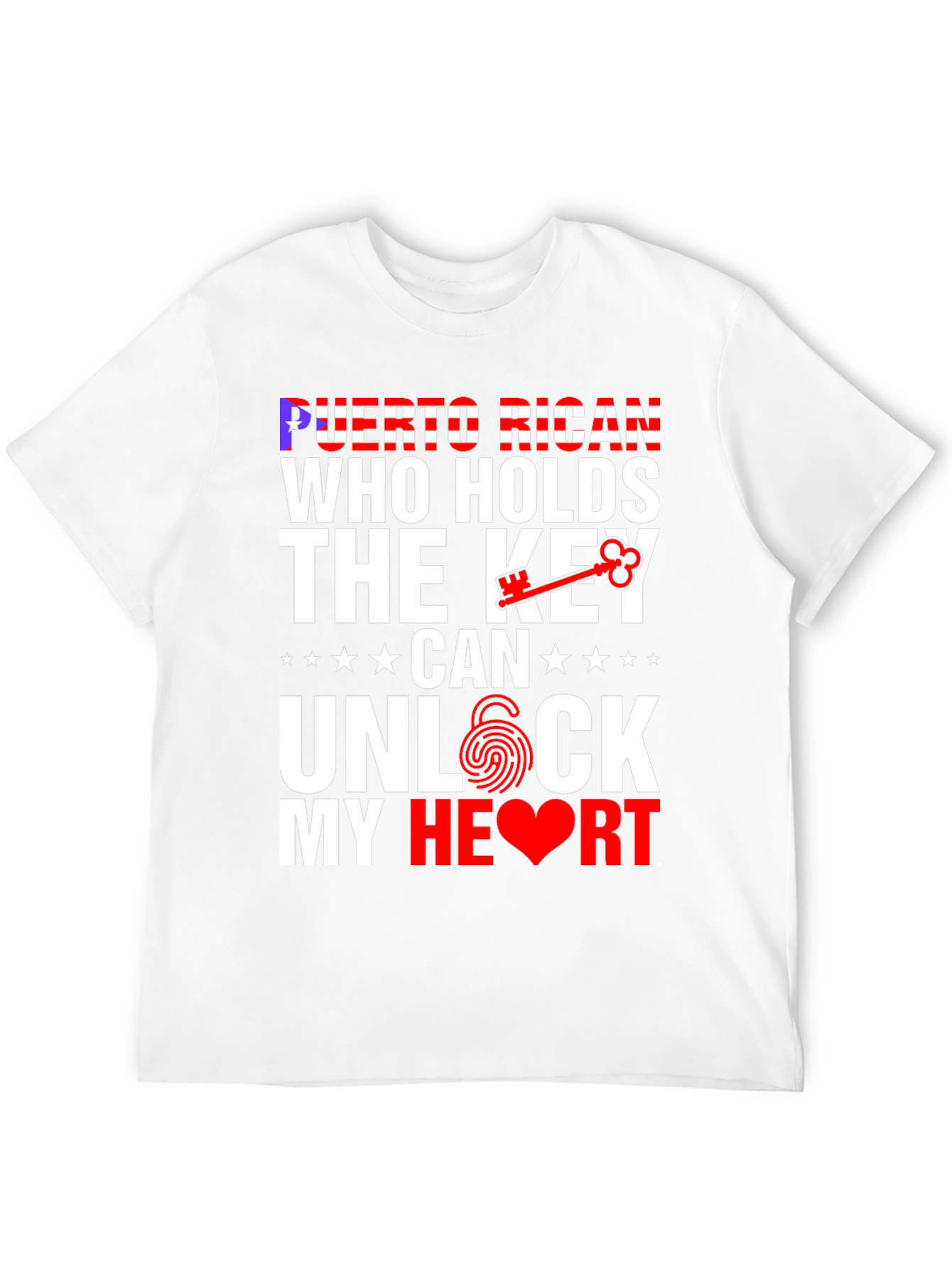 Puerto Rican Key to My Heart Graphic T-Shirt