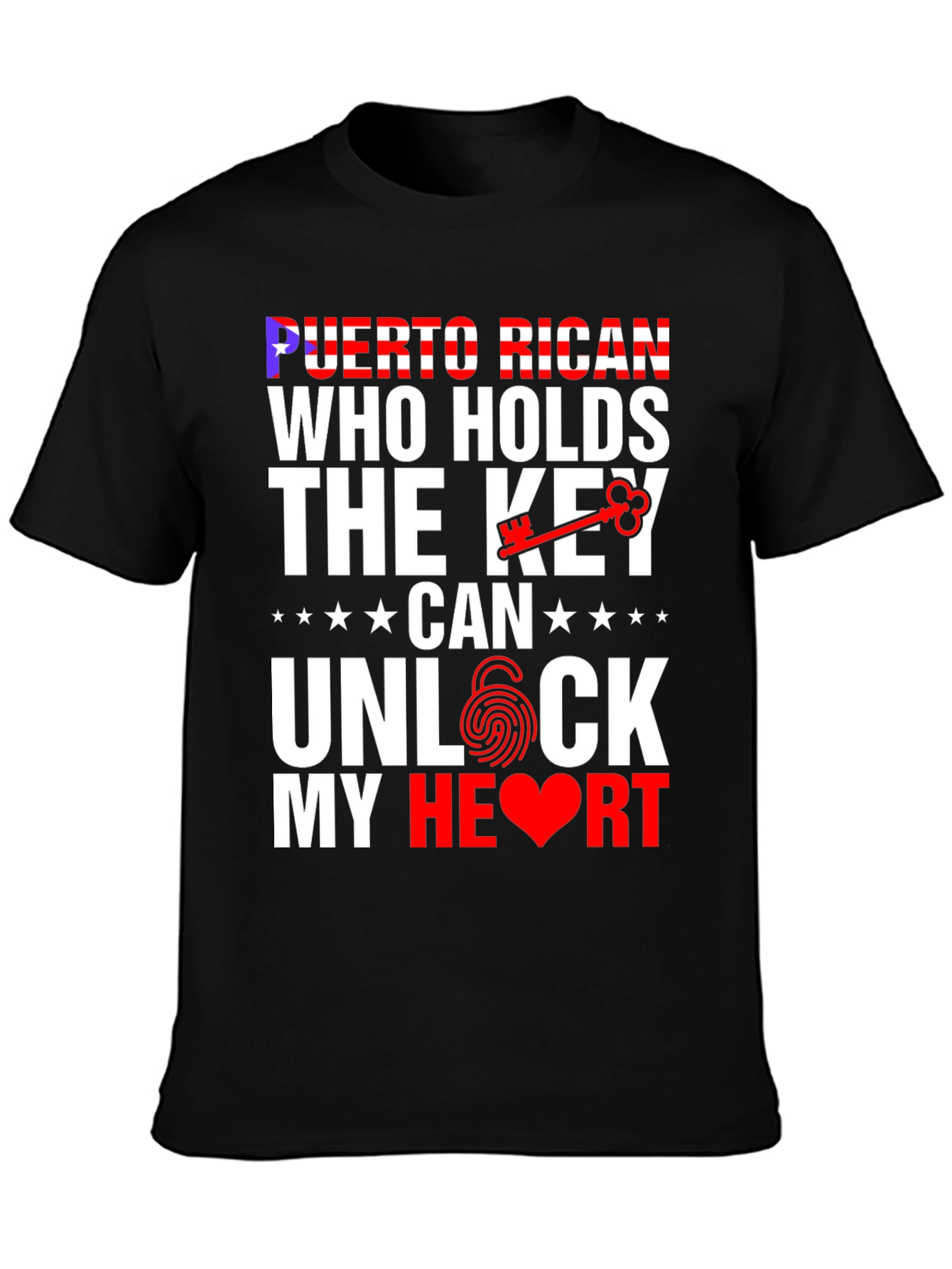 Puerto Rican Key to My Heart Graphic T-Shirt