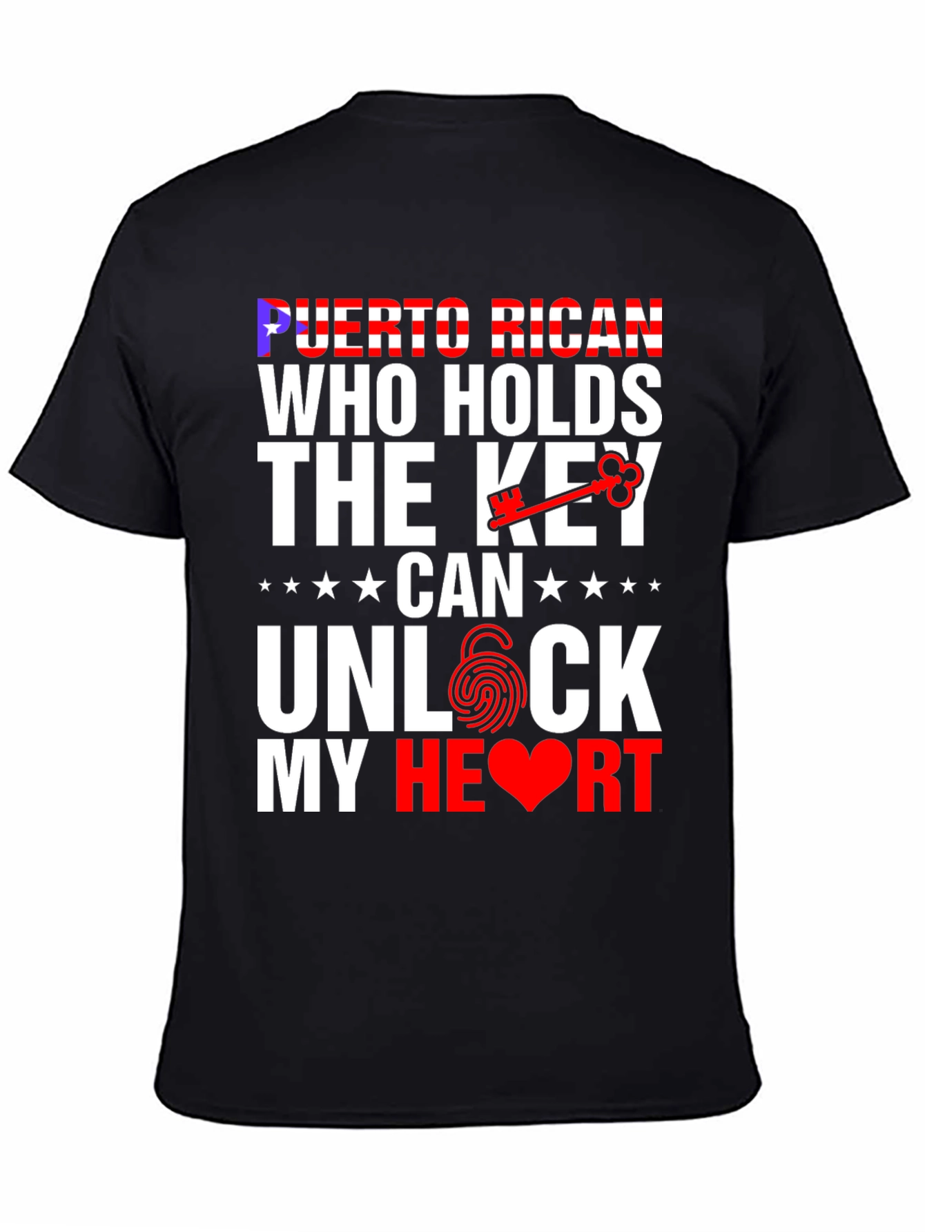 Puerto Rican Key to My Heart Graphic T-Shirt