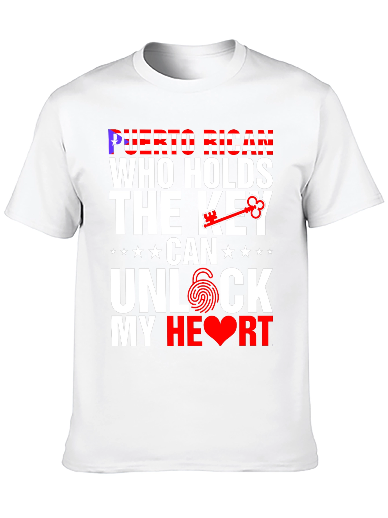 Puerto Rican Key to My Heart Graphic T-Shirt