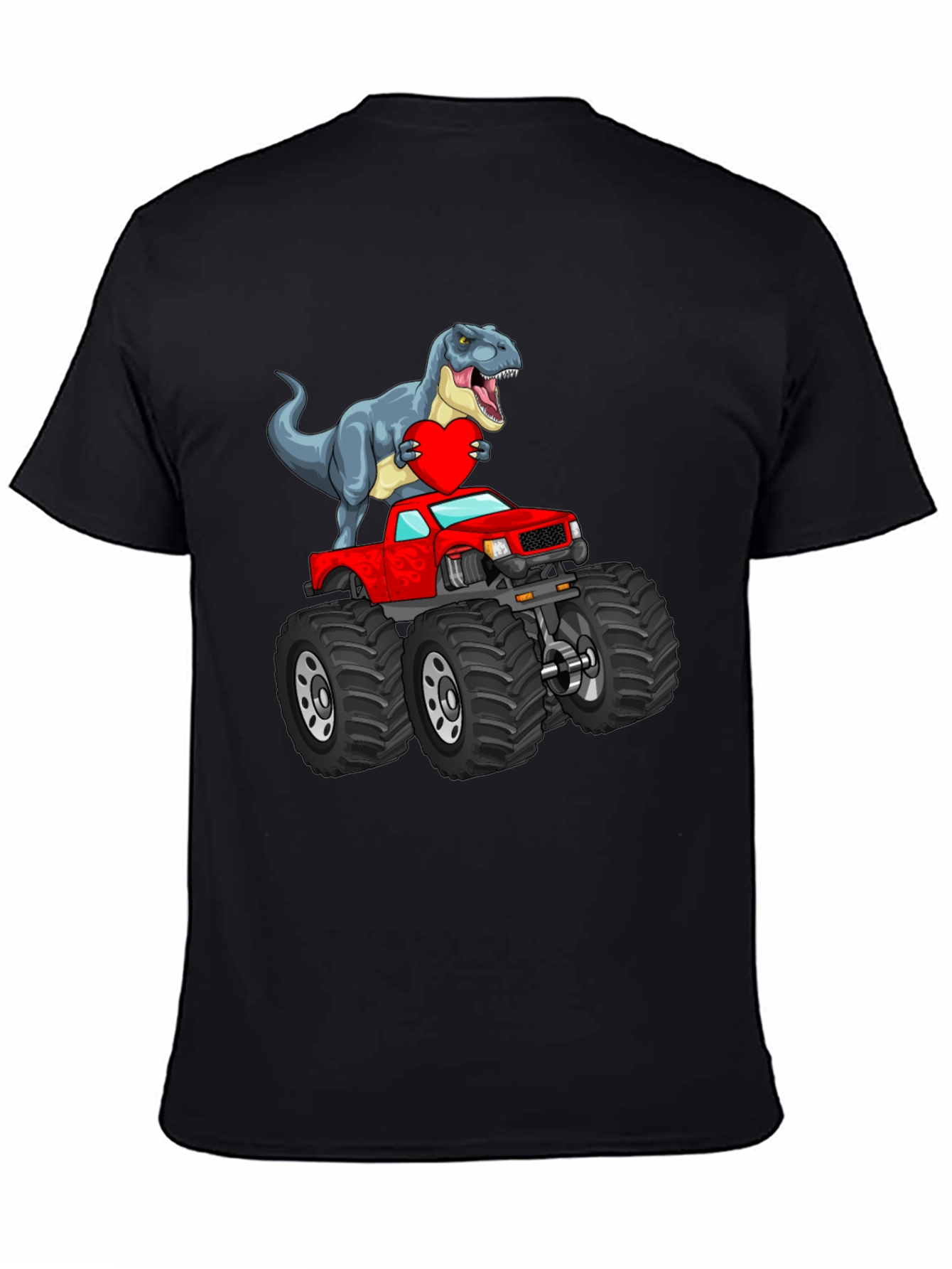 Dino Monster Truck T-Shirt - Valentines Day Gift