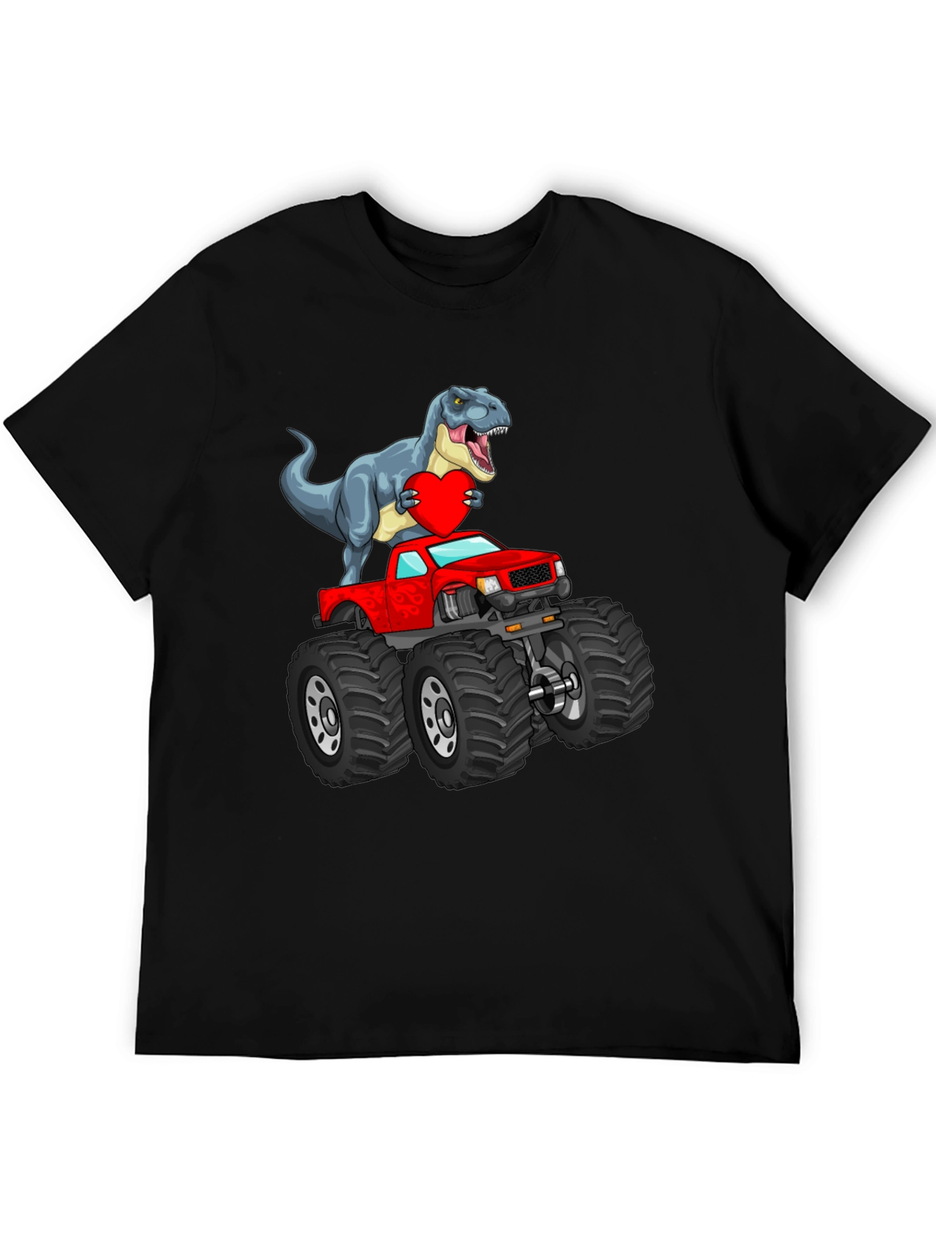 Dino Monster Truck T-Shirt - Valentines Day Gift