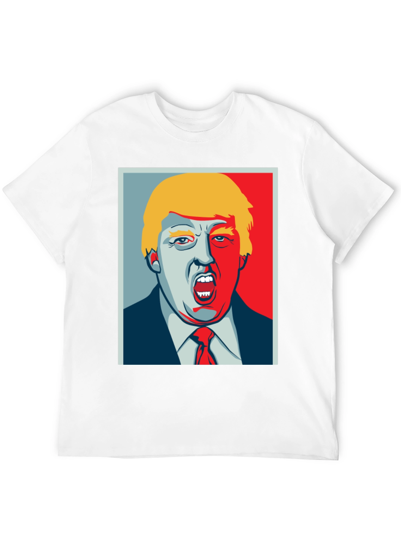 Trump Political Art Graphic Tee - Black Cotton T-Shirt