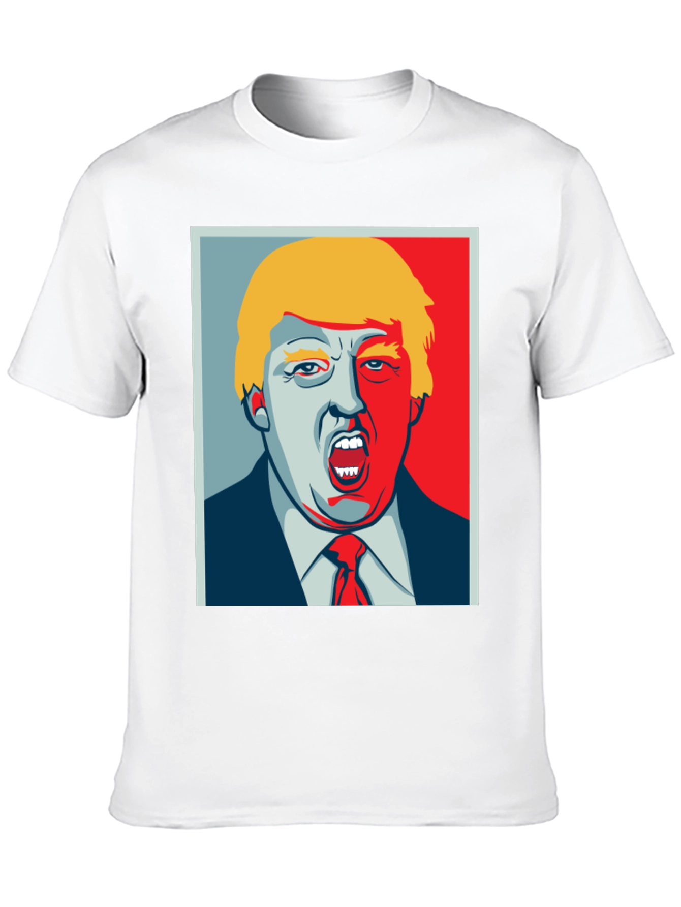 Trump Political Art Graphic Tee - Black Cotton T-Shirt