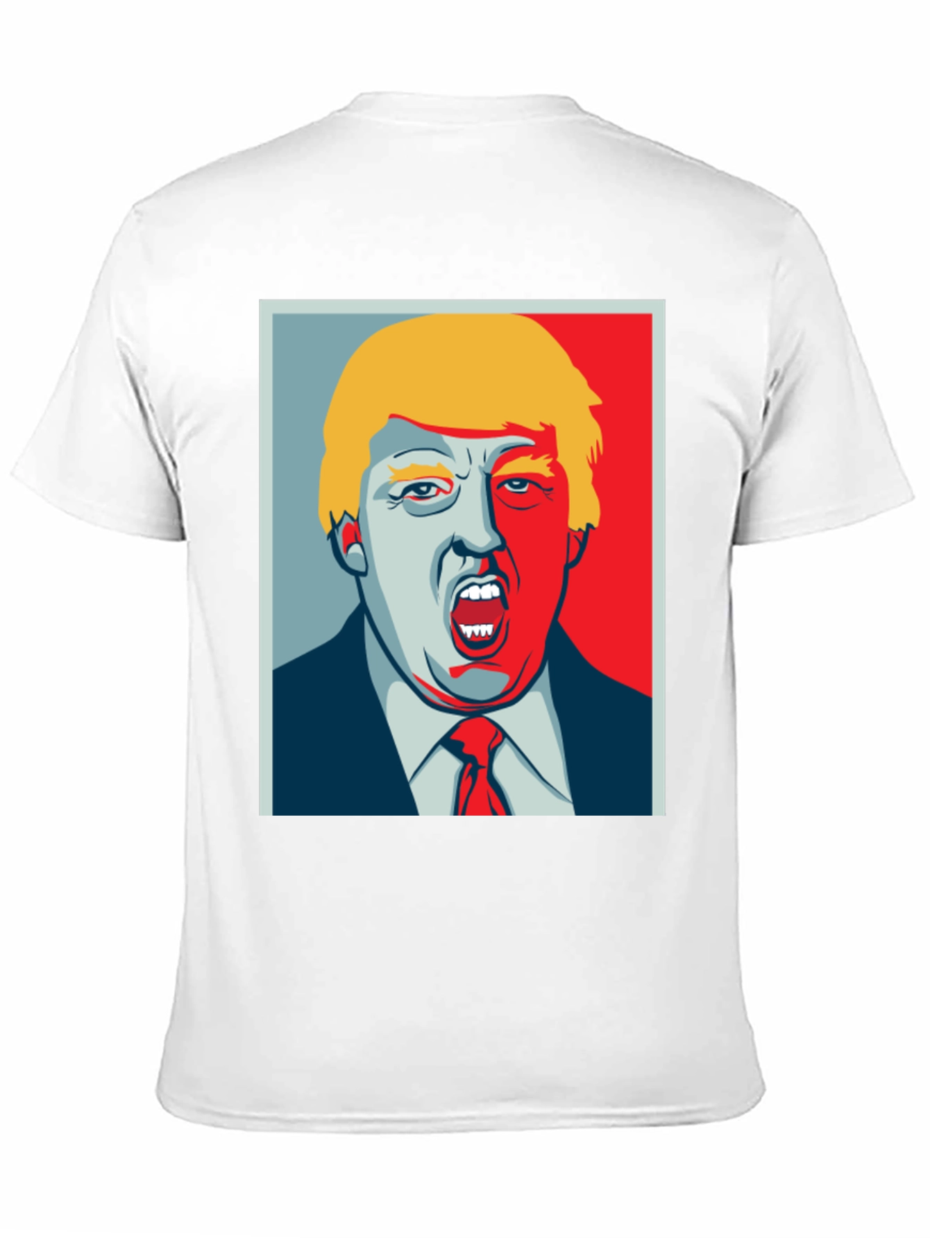 Trump Political Art Graphic Tee - Black Cotton T-Shirt
