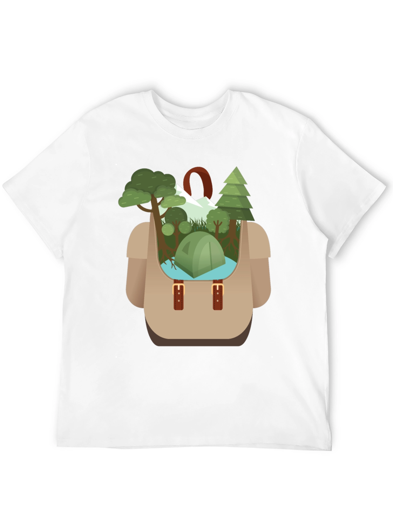 Camping Backpack Graphic Tee - Adventure Ready