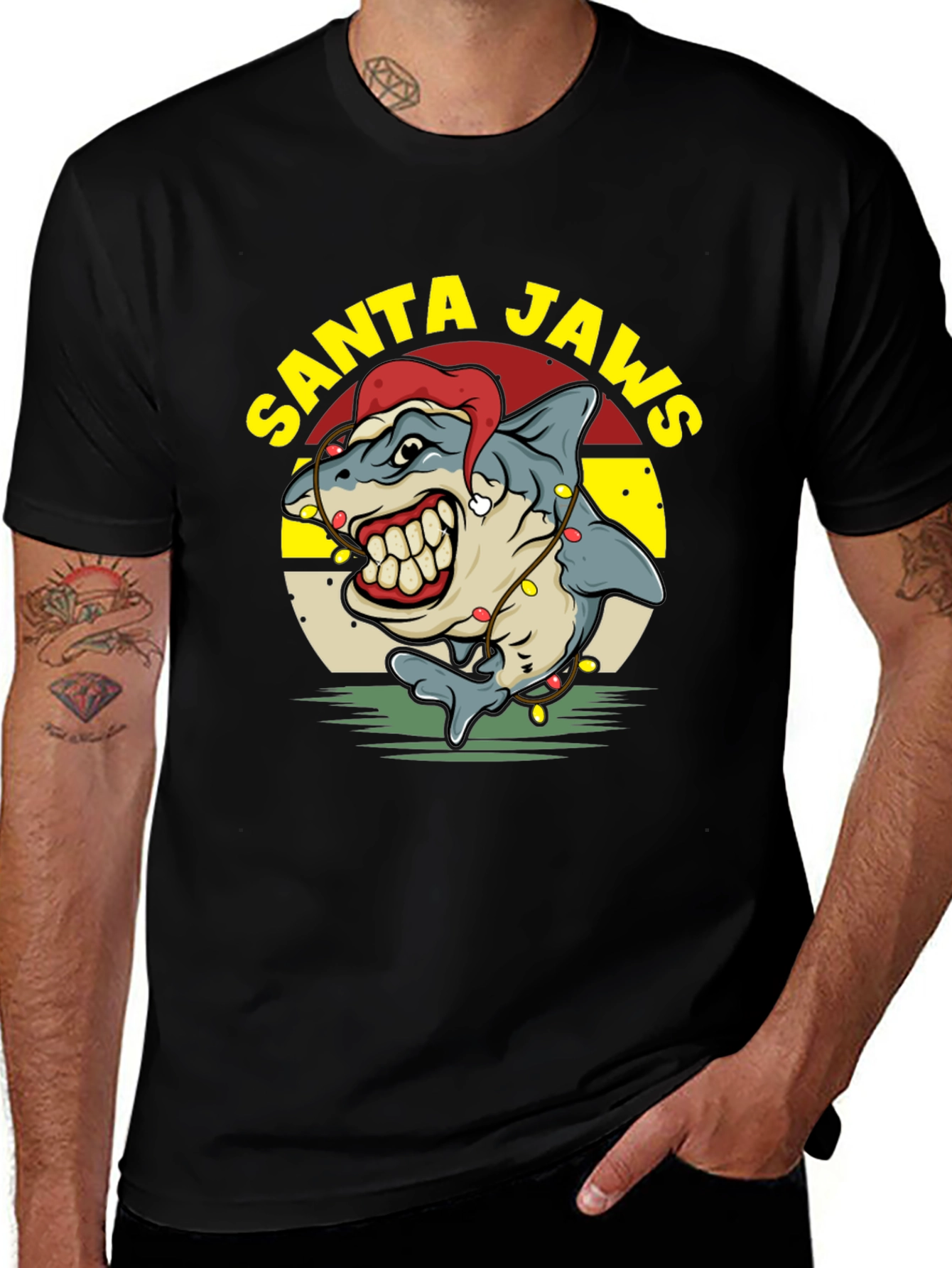 Santa Jaws Holiday T-Shirt