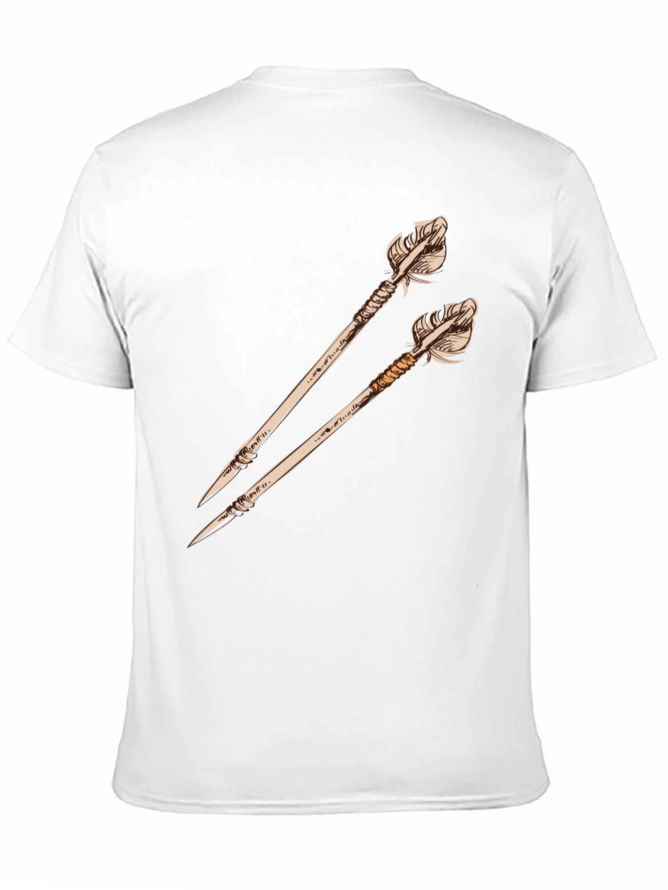 Arrow Graphic Tee - Unique Design Black Shirt