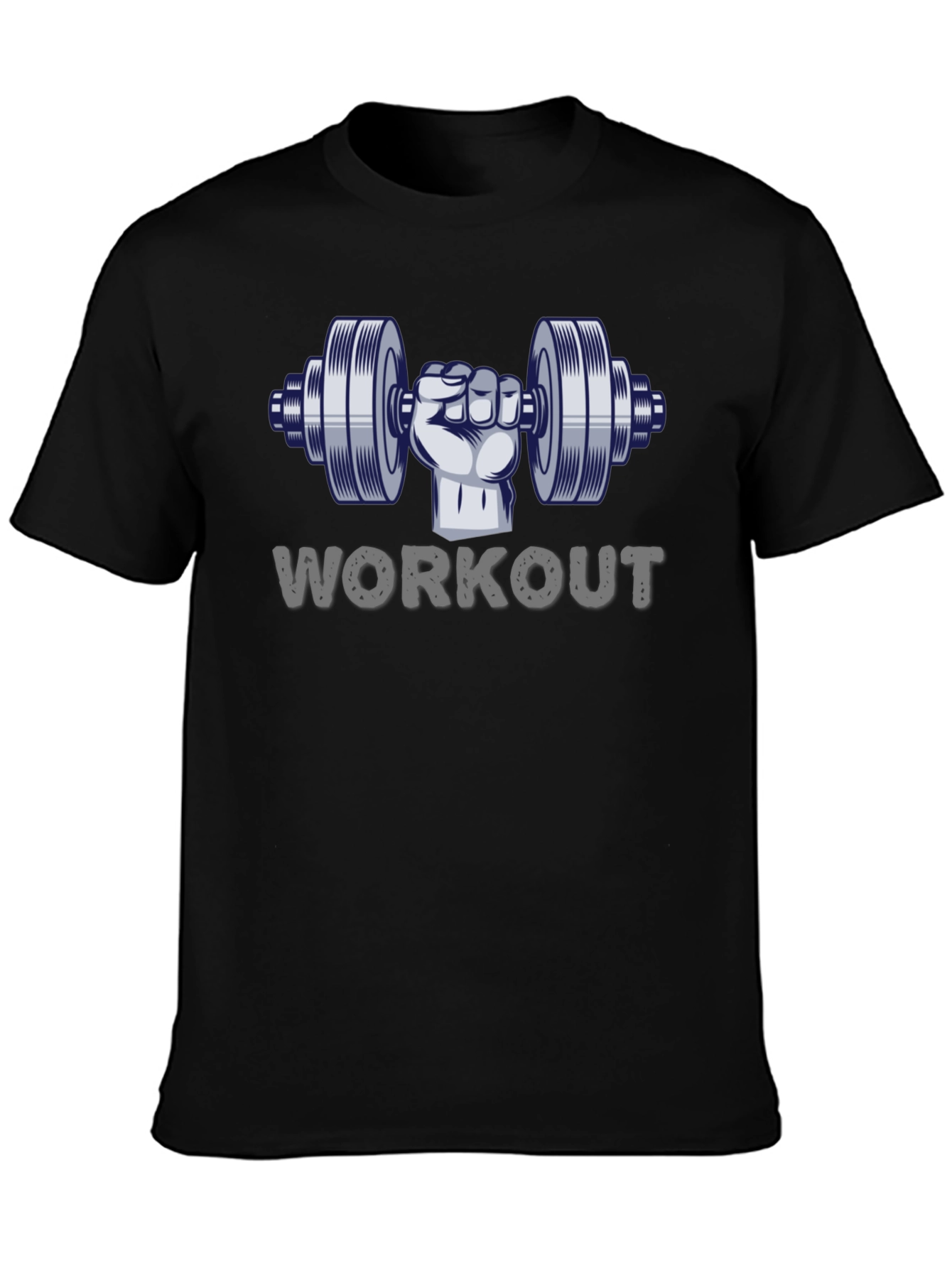 Workout Dumbbell Graphic T-Shirt