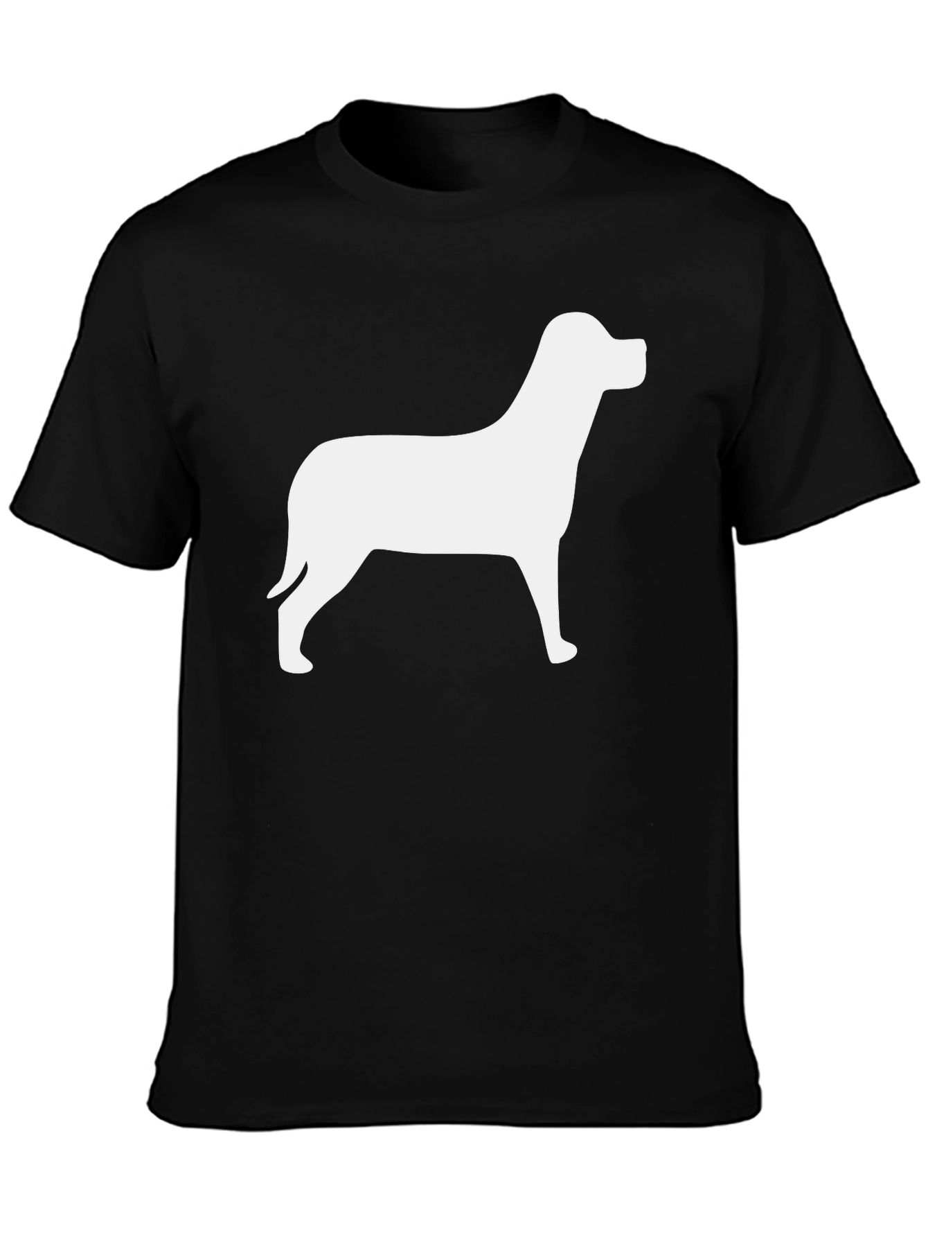 Dog Silhouette Black T-Shirt
