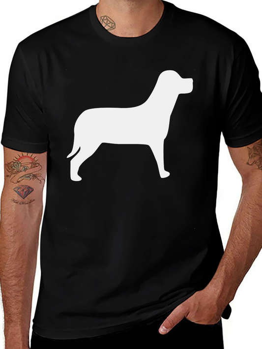 Dog Silhouette Black T-Shirt