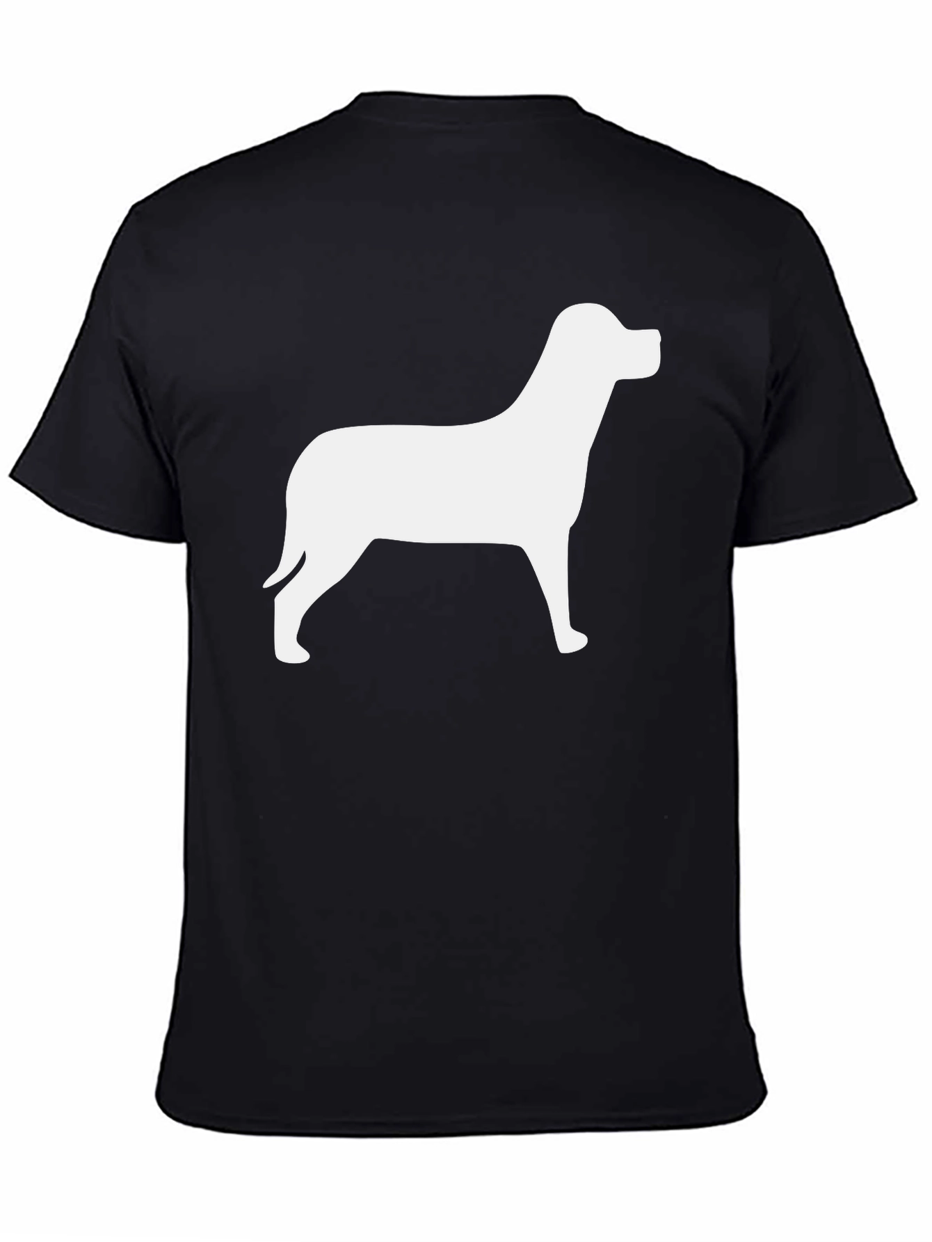 Dog Silhouette Black T-Shirt