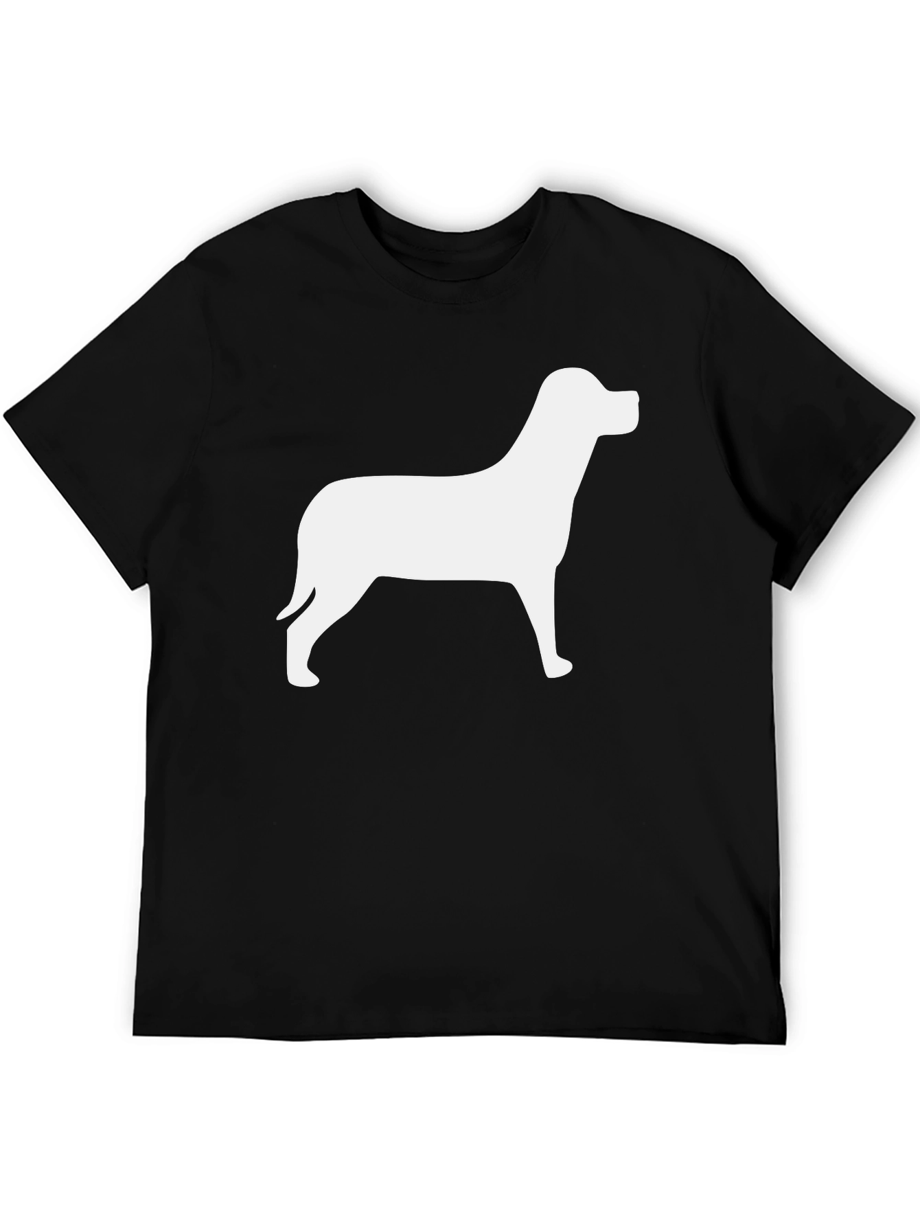 Dog Silhouette Black T-Shirt