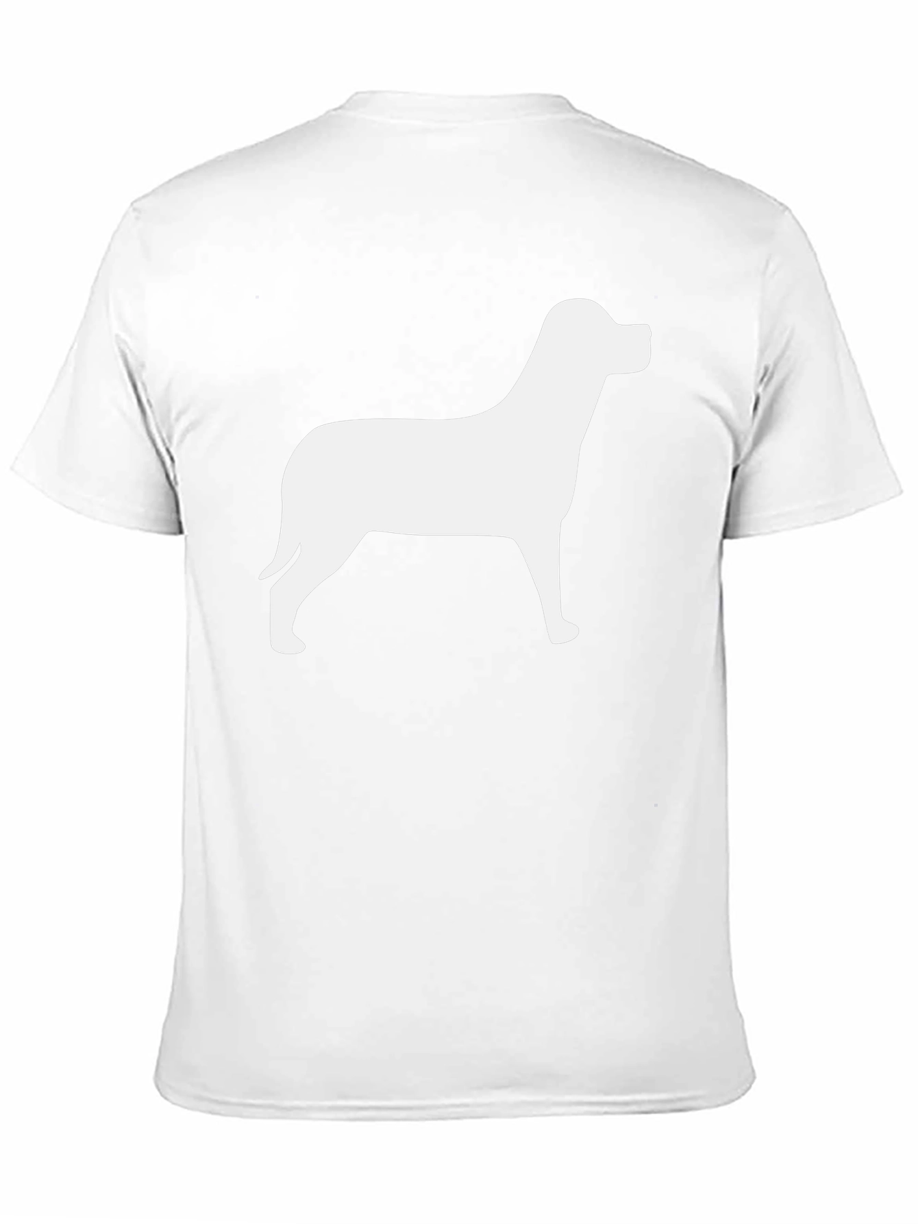 Dog Silhouette Black T-Shirt