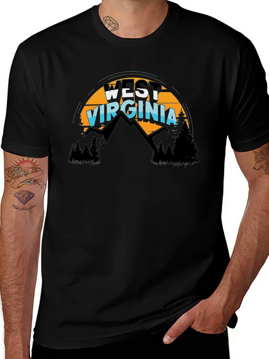 West Virginia T-Shirt Mountain Graphic Tee