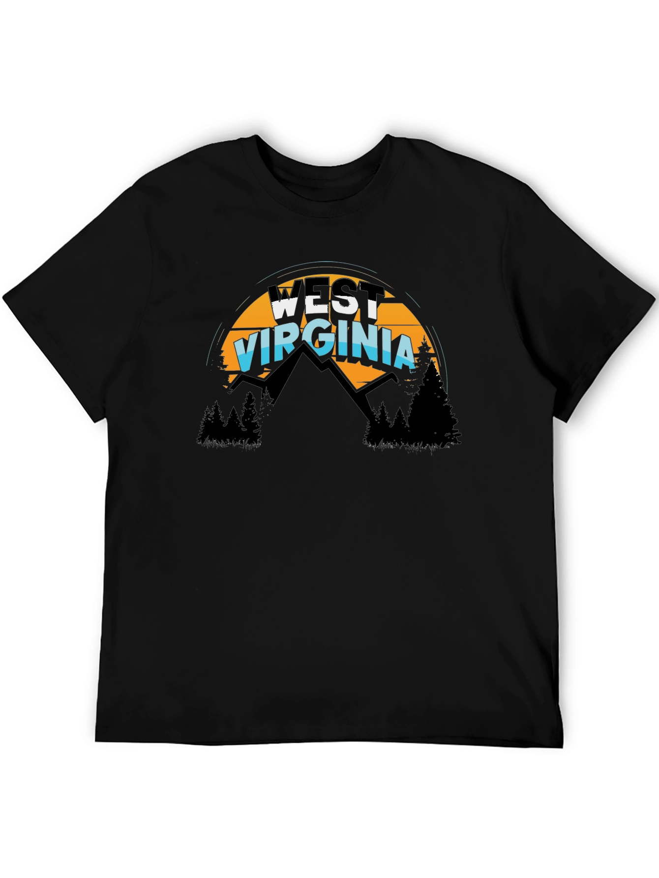 West Virginia T-Shirt Mountain Graphic Tee