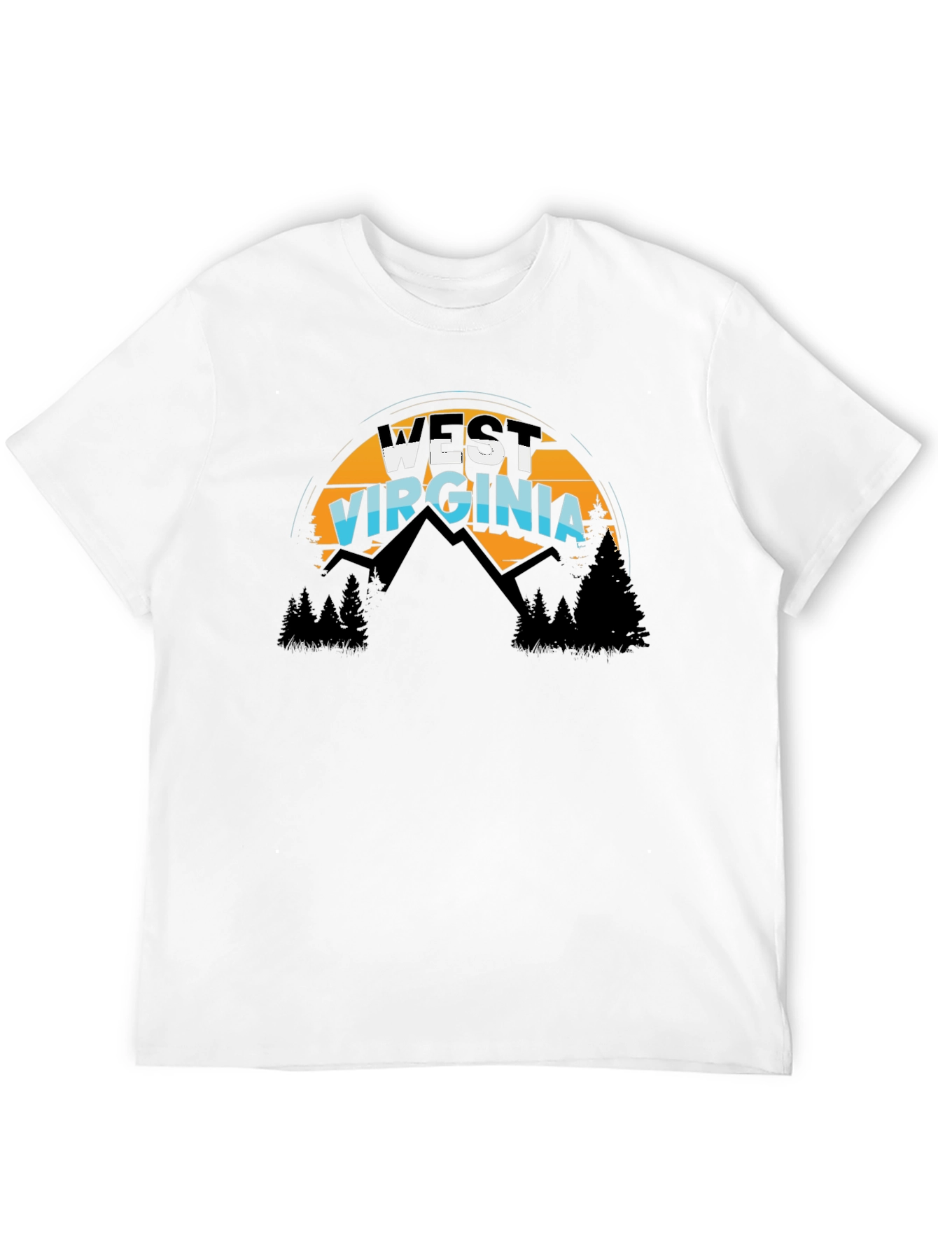 West Virginia T-Shirt Mountain Graphic Tee