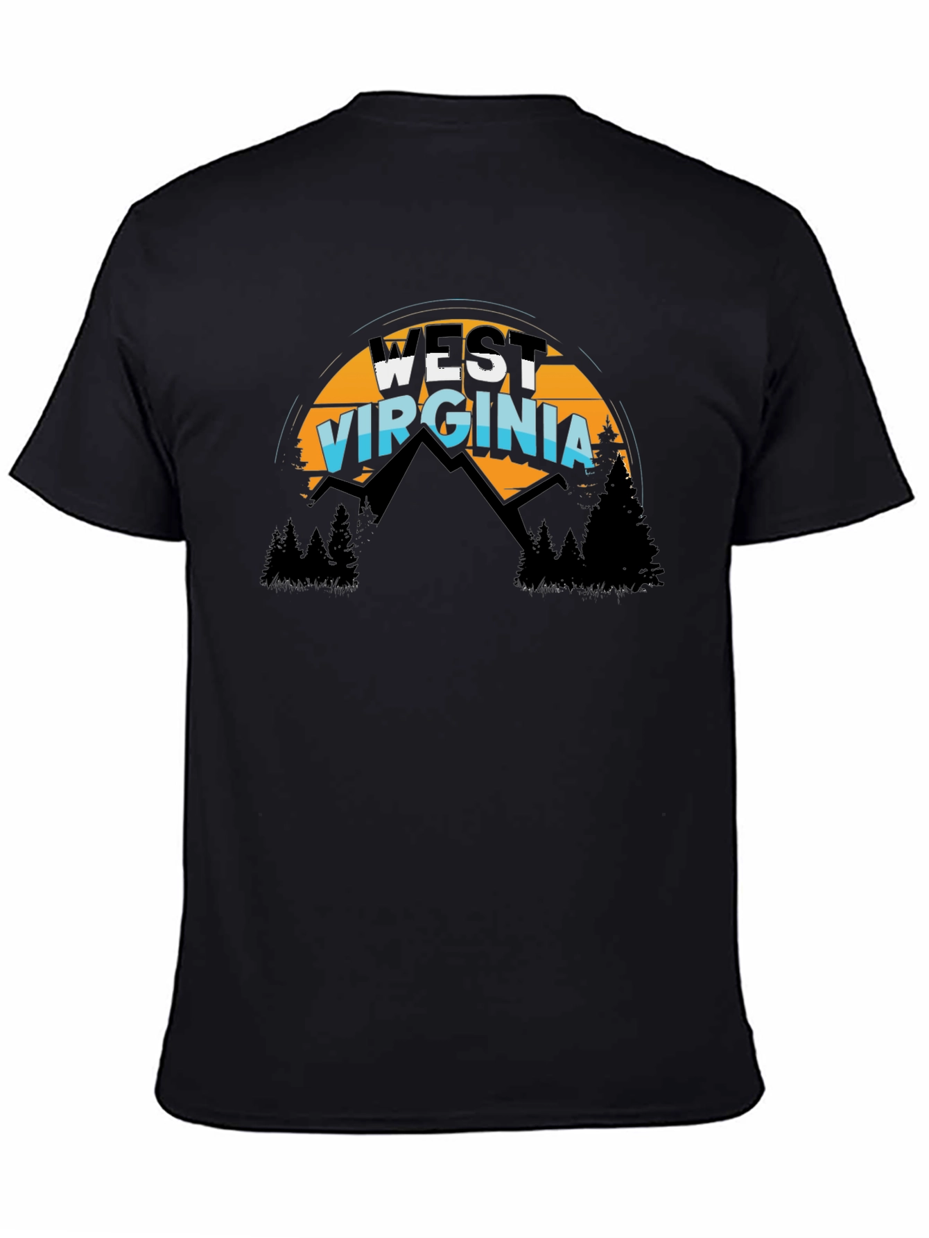 West Virginia T-Shirt Mountain Graphic Tee